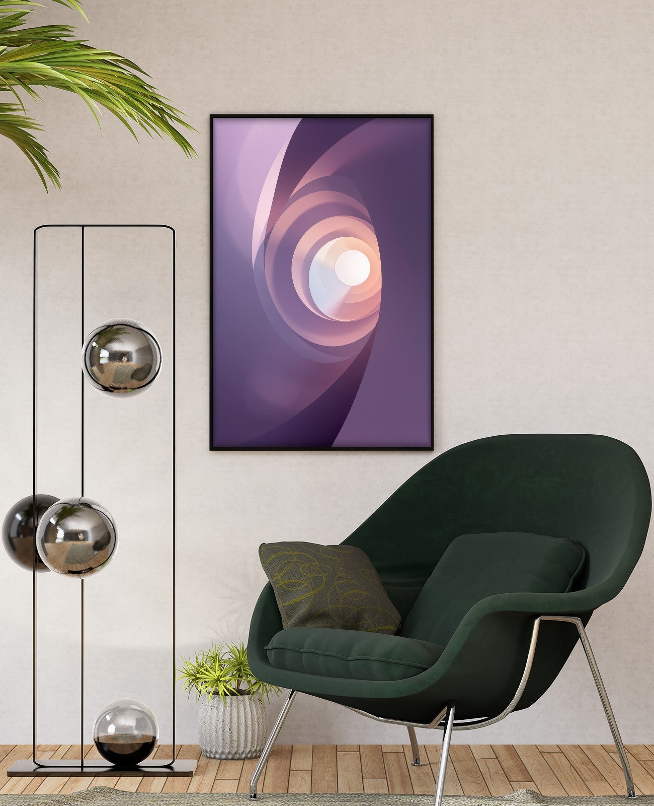 Lavender's Radiant Celestial Dance - Room View