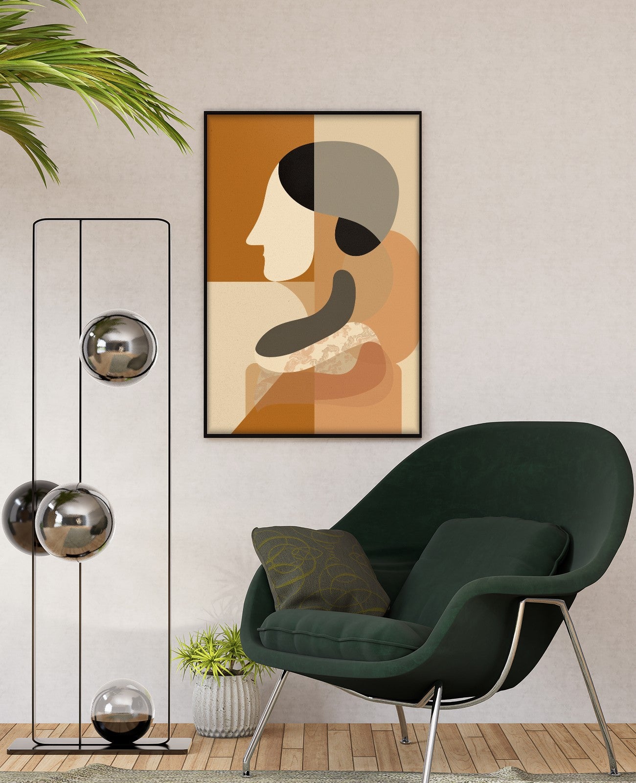 Ethereal Geometry Whisper Light - Room View