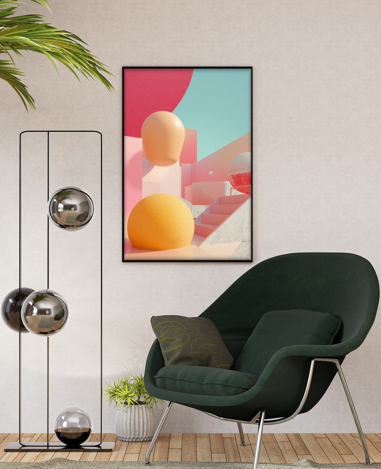 Neon Whispers Dancing Chaos - Room View