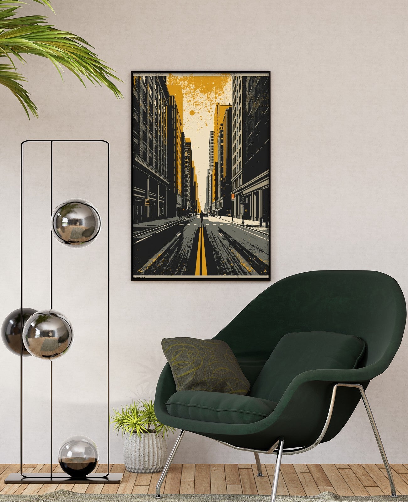 Mustard Echoes Urban Silence - Room View