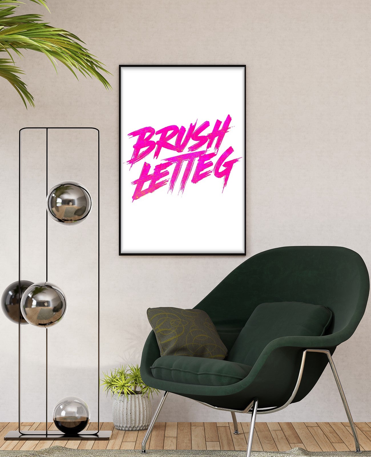 Neon Whispers Dance Boldly - Room View