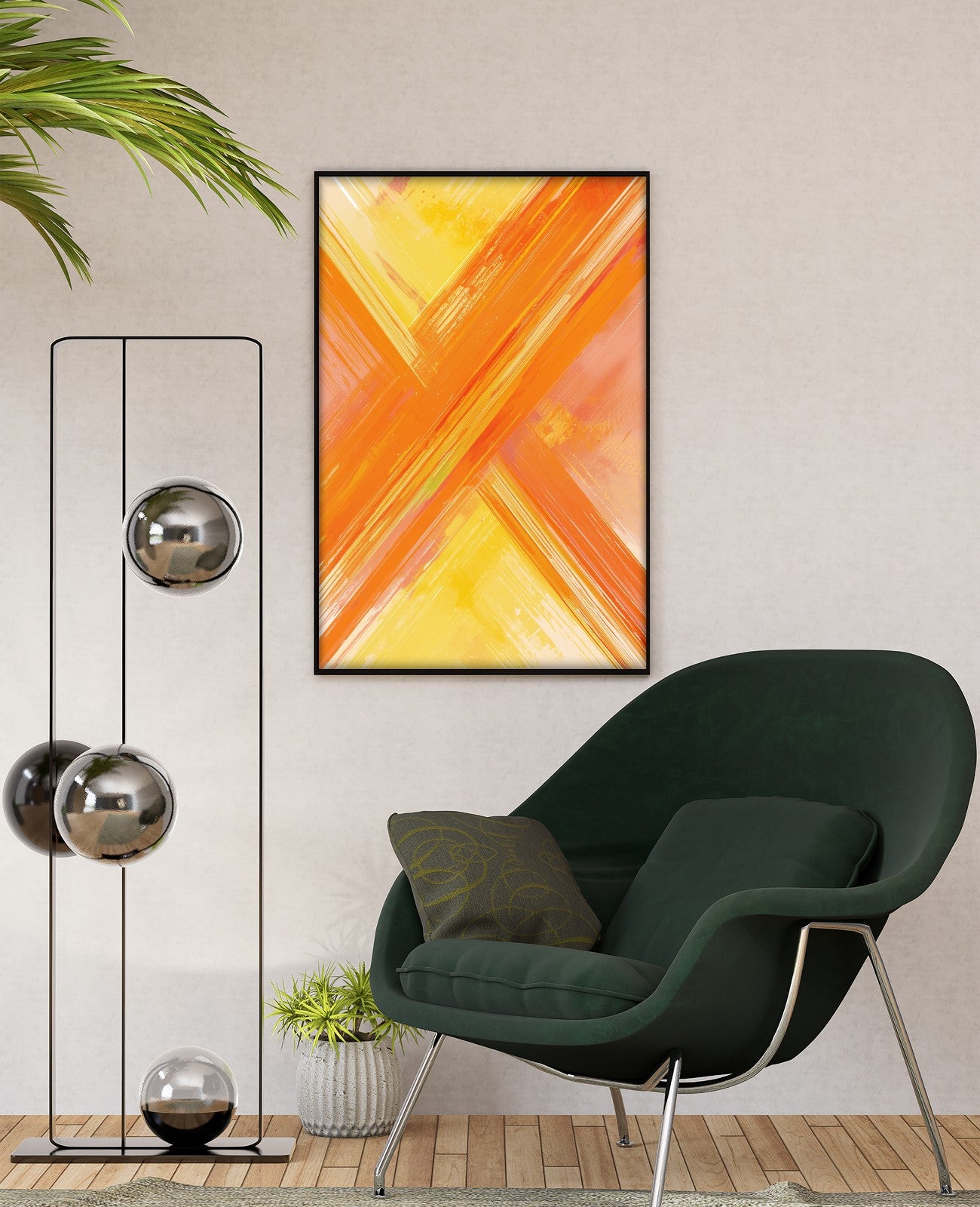 Galactic Citrus Tapestry Unfolds - Room View