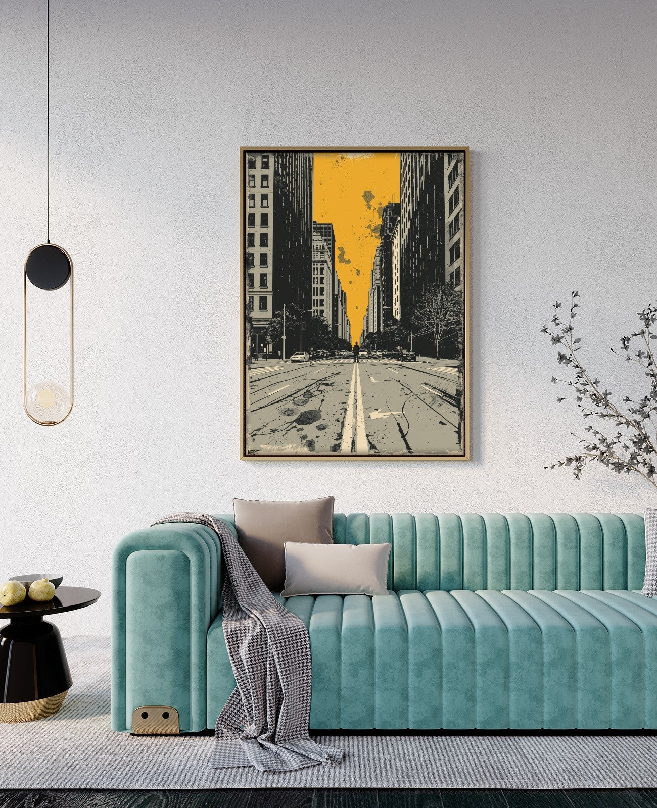 Silhouette Splatter Symphony - Room View