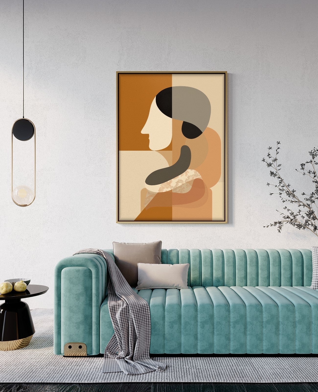 Ethereal Geometry Whisper Light - Room View