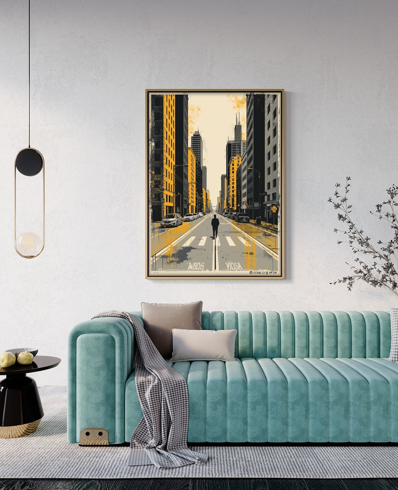 Vibrant Silhouette Symphony - Room View