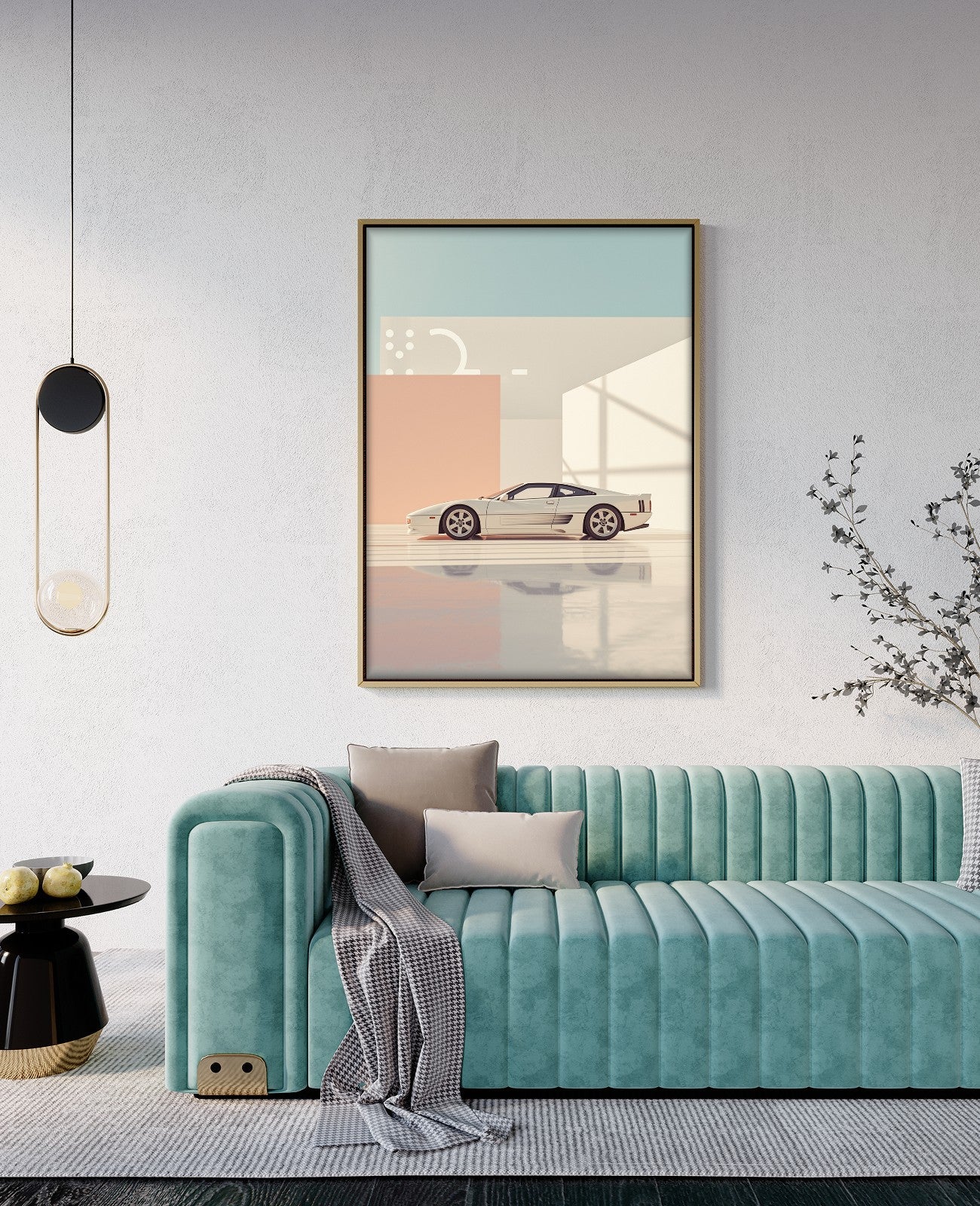 Chrome Serpent Elegance - Room View