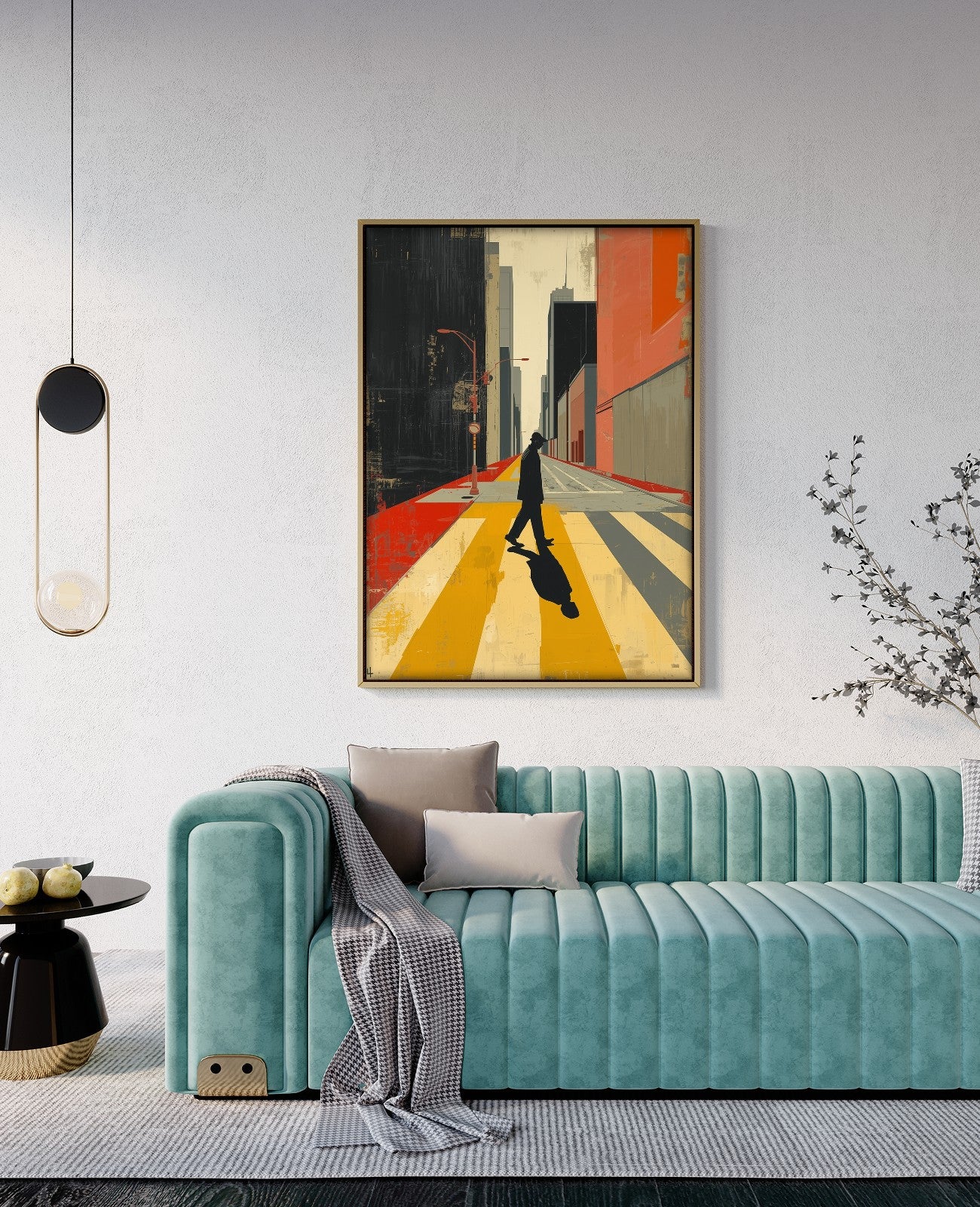 Neon Silhouette Intersection Dance - Room View