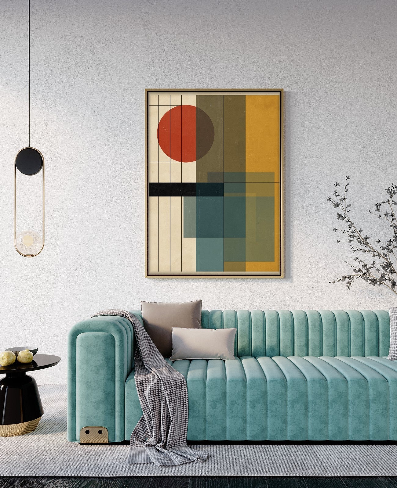 Geometric Symphony's Silent Resonance - Room View