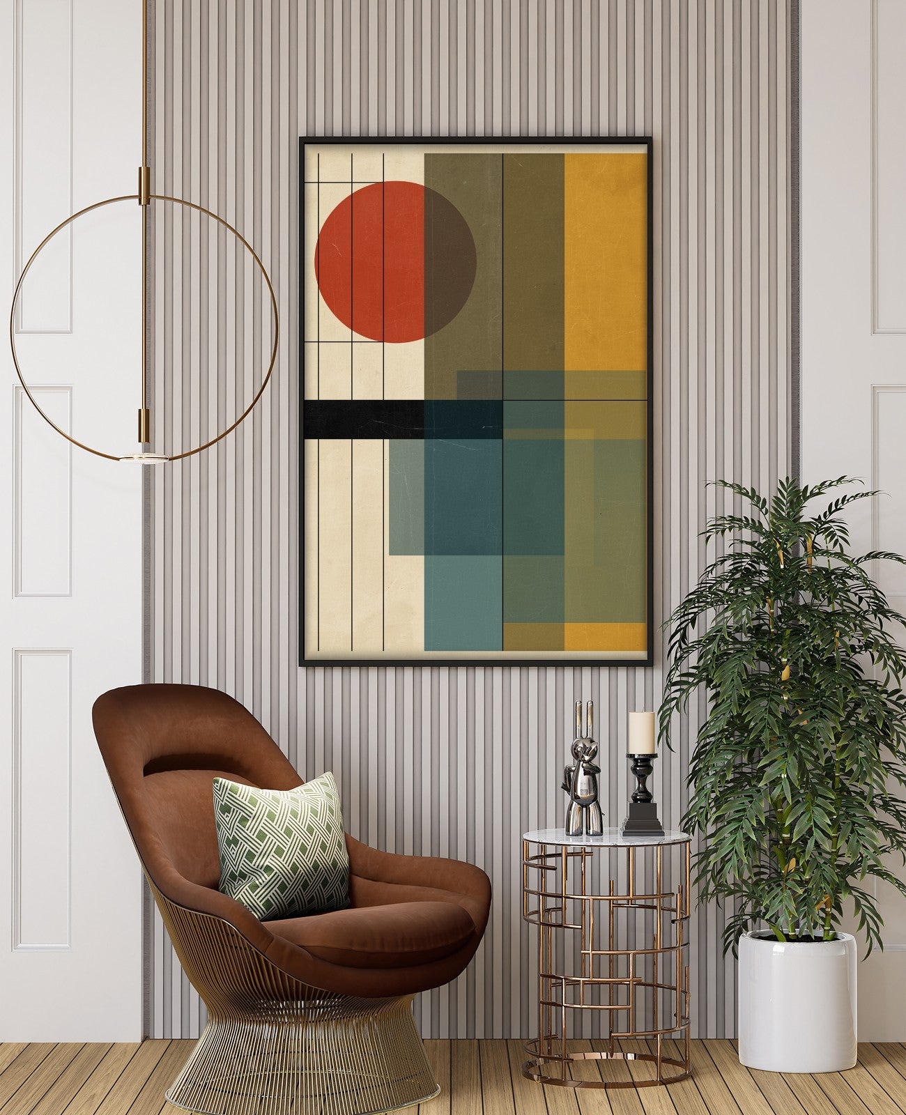 Geometric Symphony's Silent Resonance - Room View