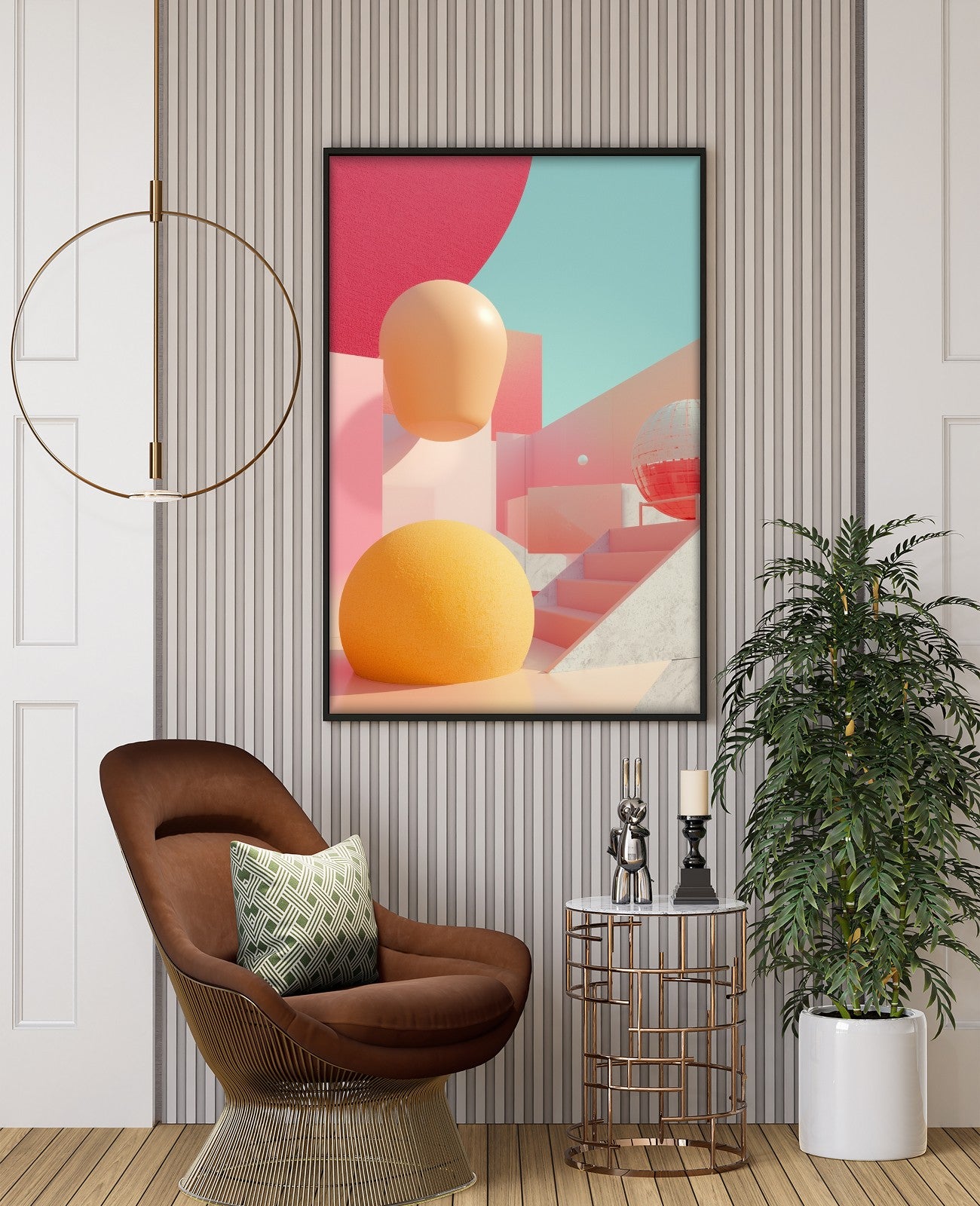 Neon Whispers Dancing Chaos - Room View