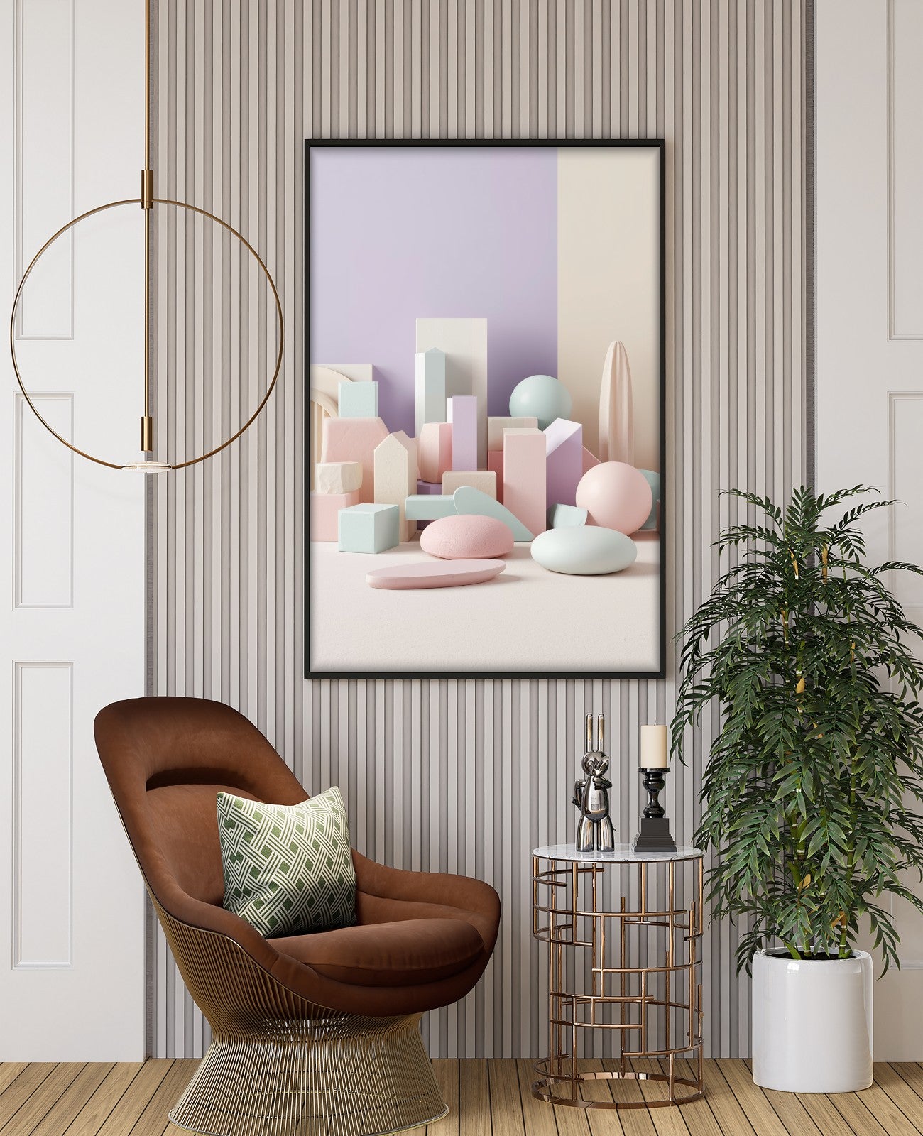 Lavender Whispers Among Blockades - Room View