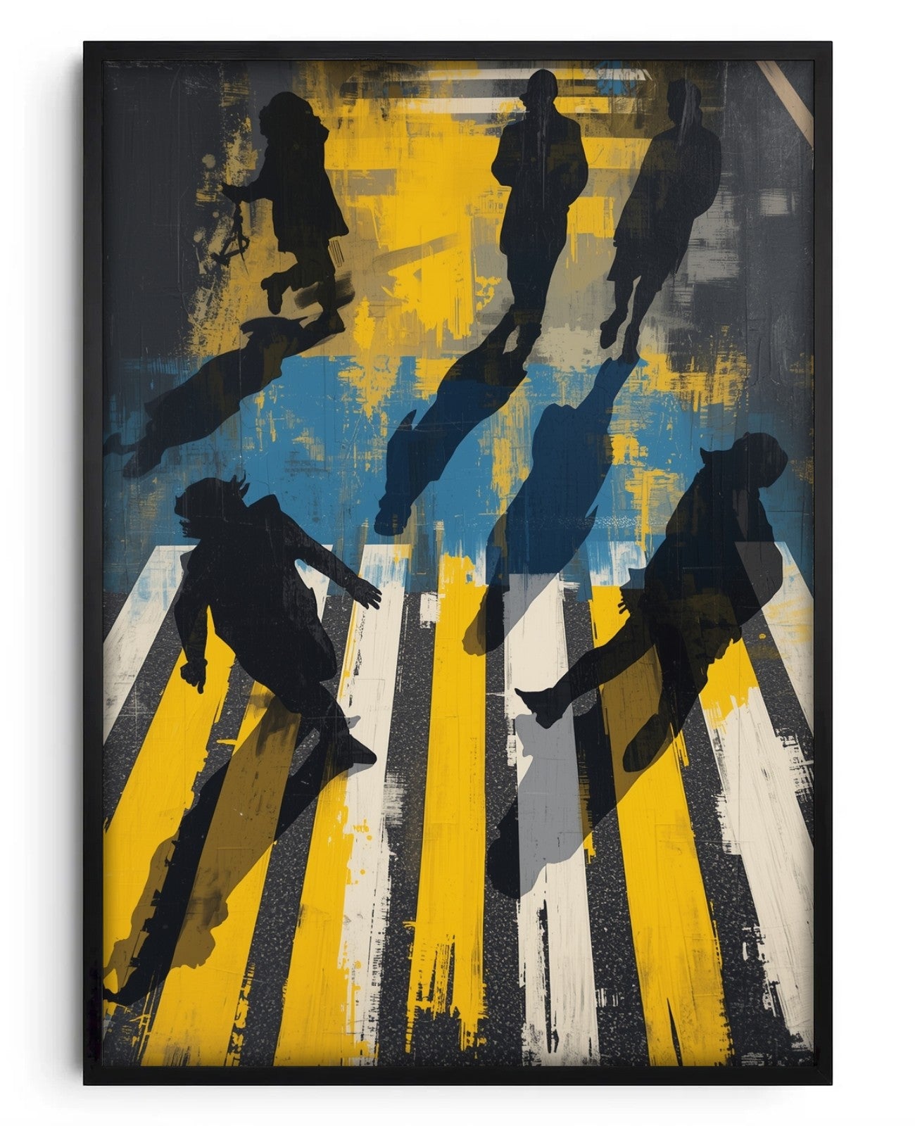 Kinetic Silhouette Crosswalk Symphony