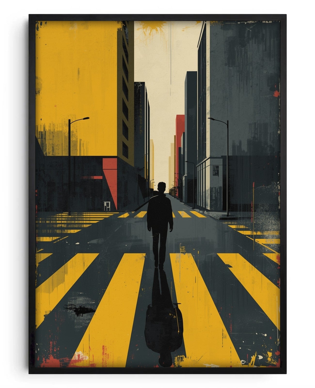 Silhouette Echoes Urban Symphony