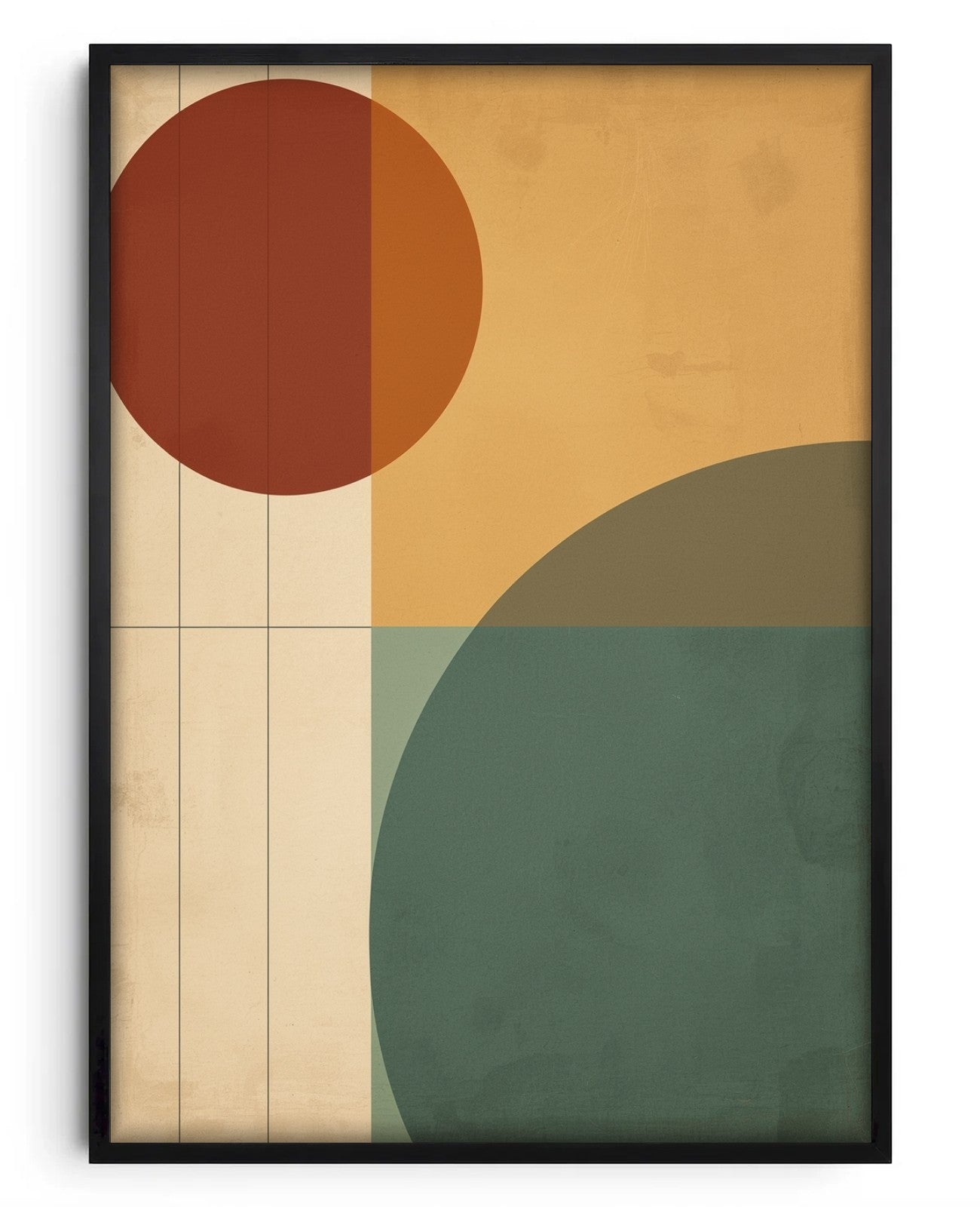 Ochre Whispers Geometric Dance