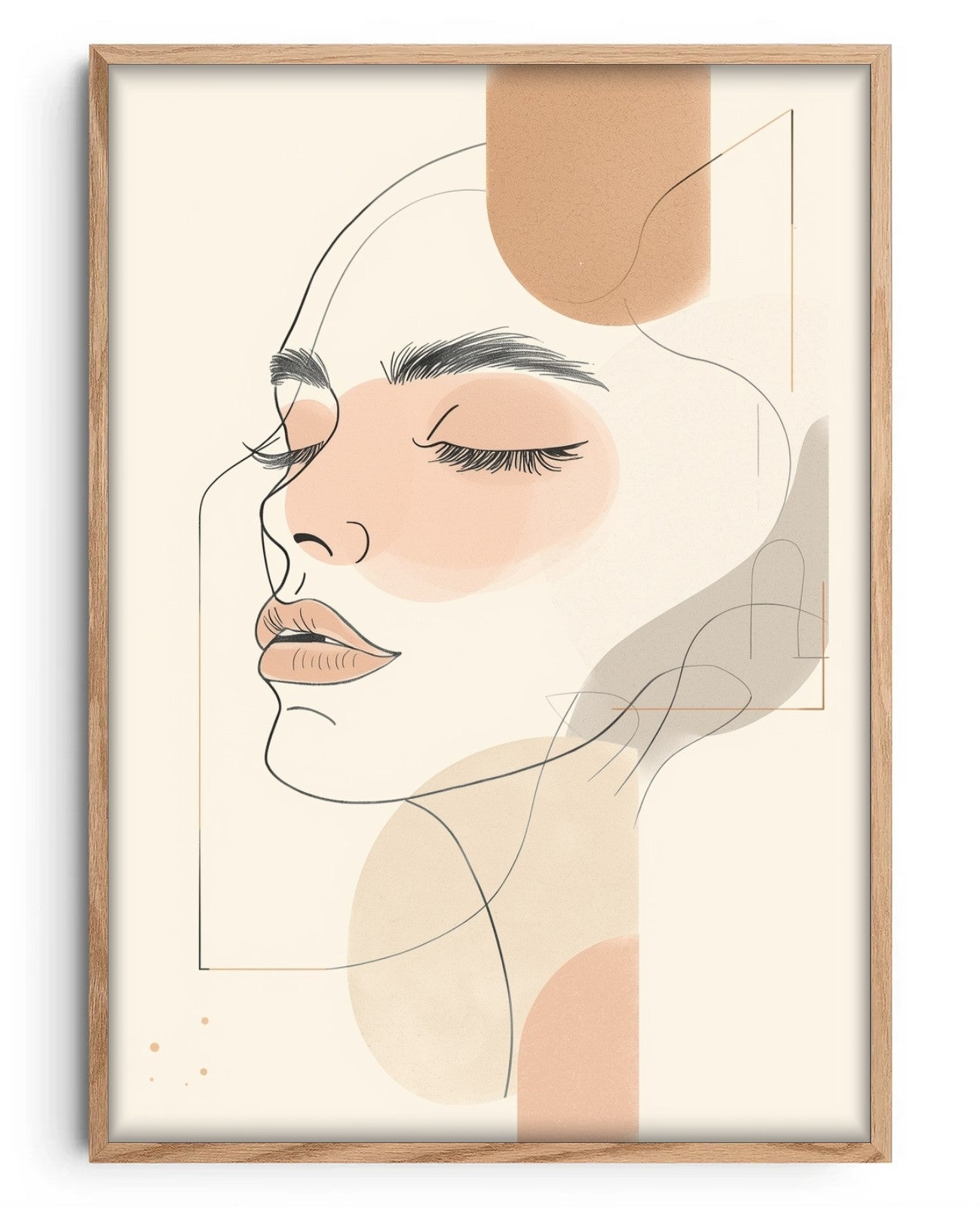 Serene Facade - Oak Wood