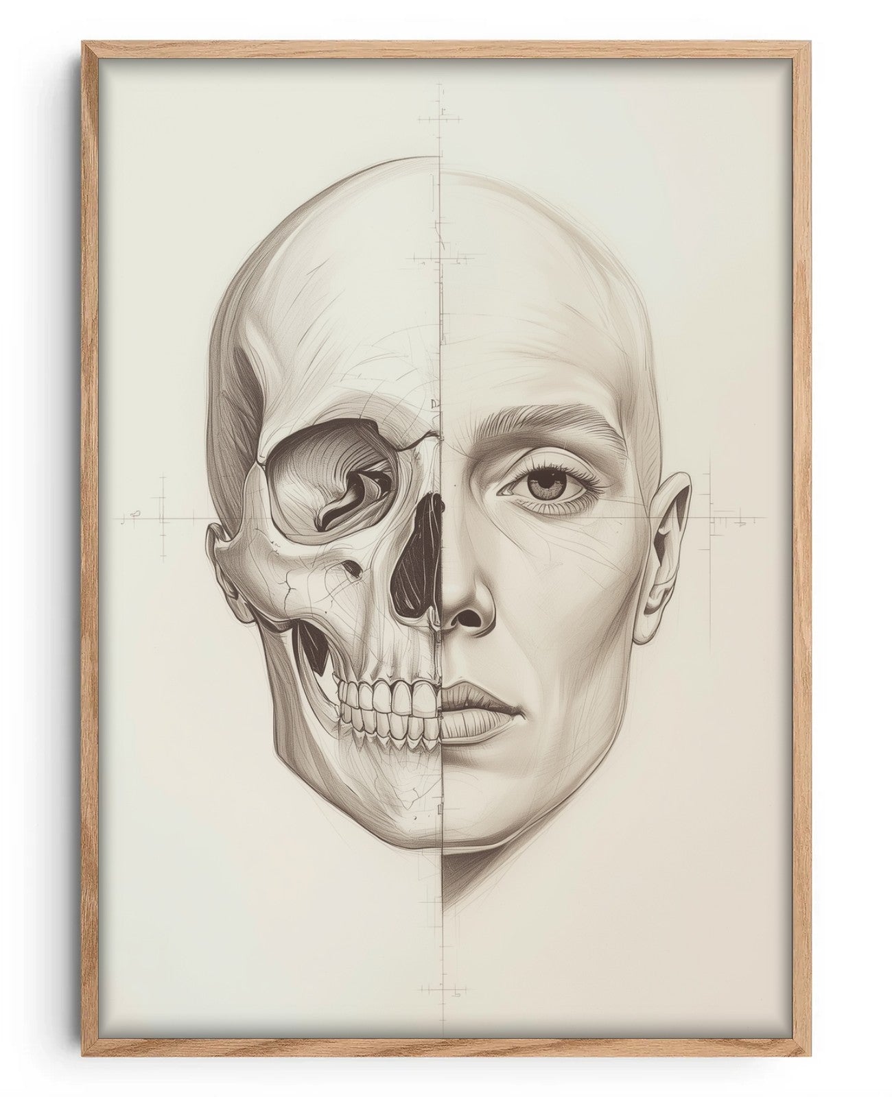 Whispering Graphite Echoes - Oak Wood