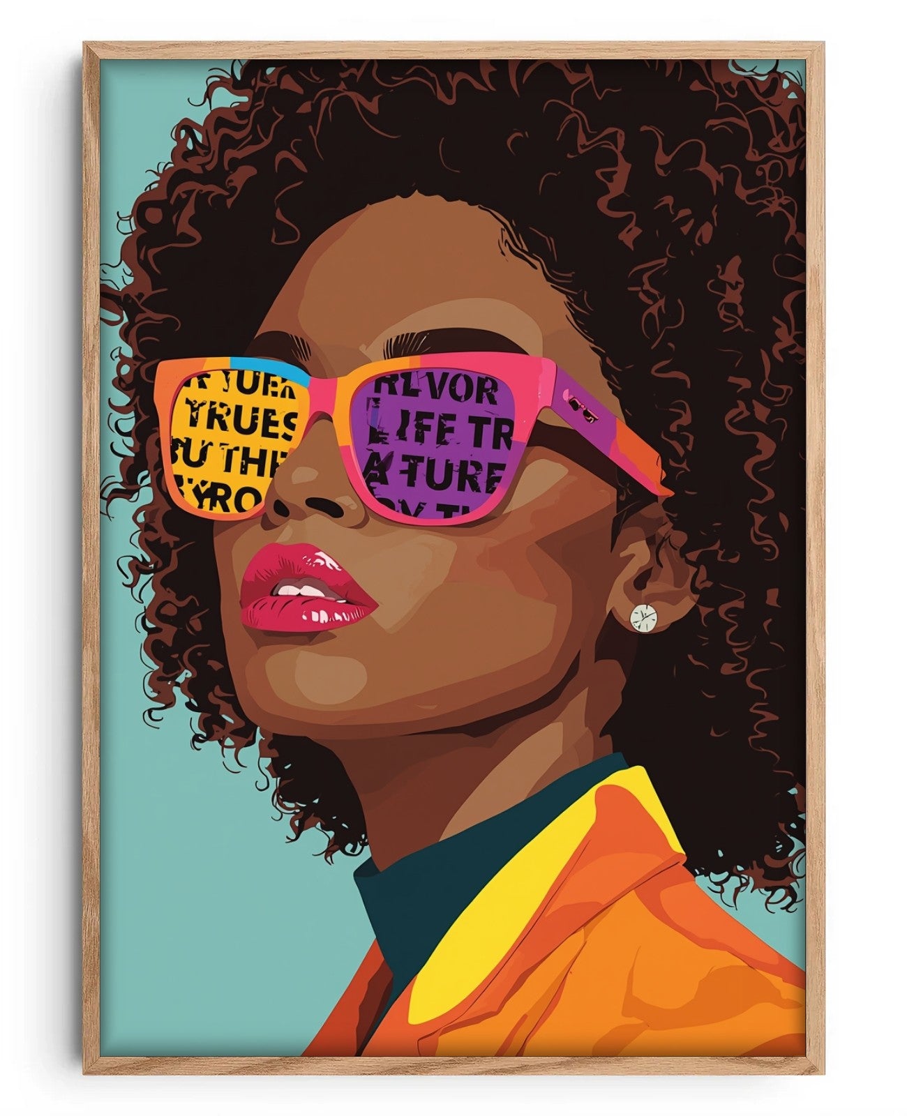 Optical Whirlwind Harmony - Oak Wood