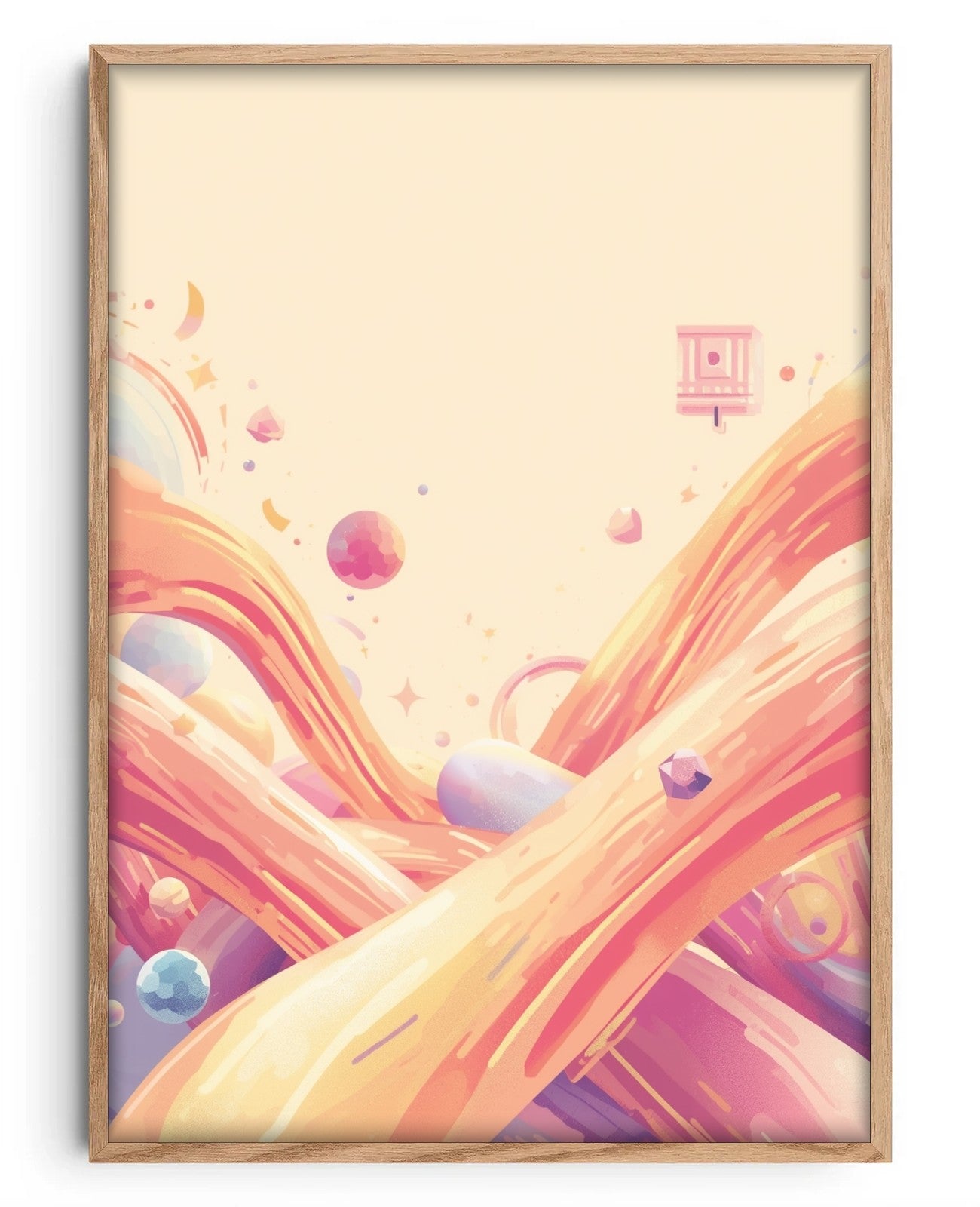 Pixel Serenity - Oak Wood