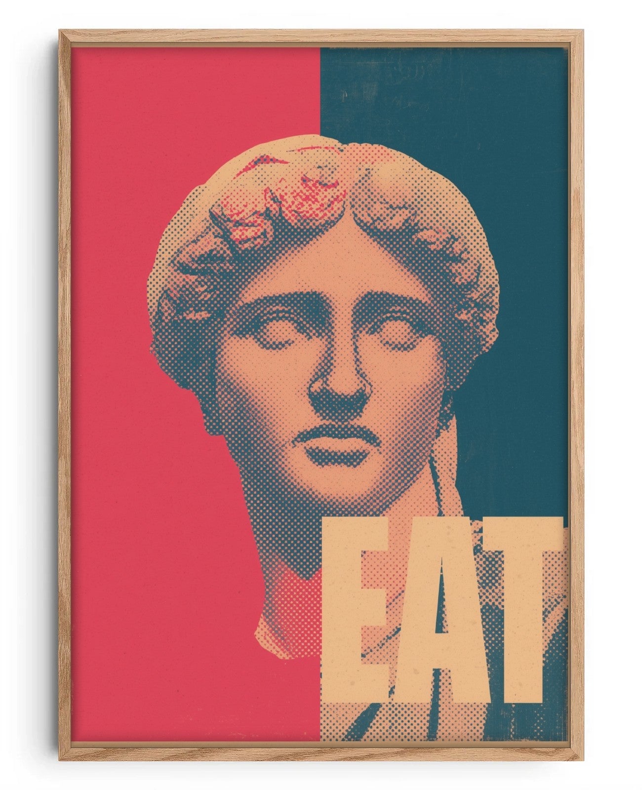 Pink Symphony Marble Whisper - Oak Wood