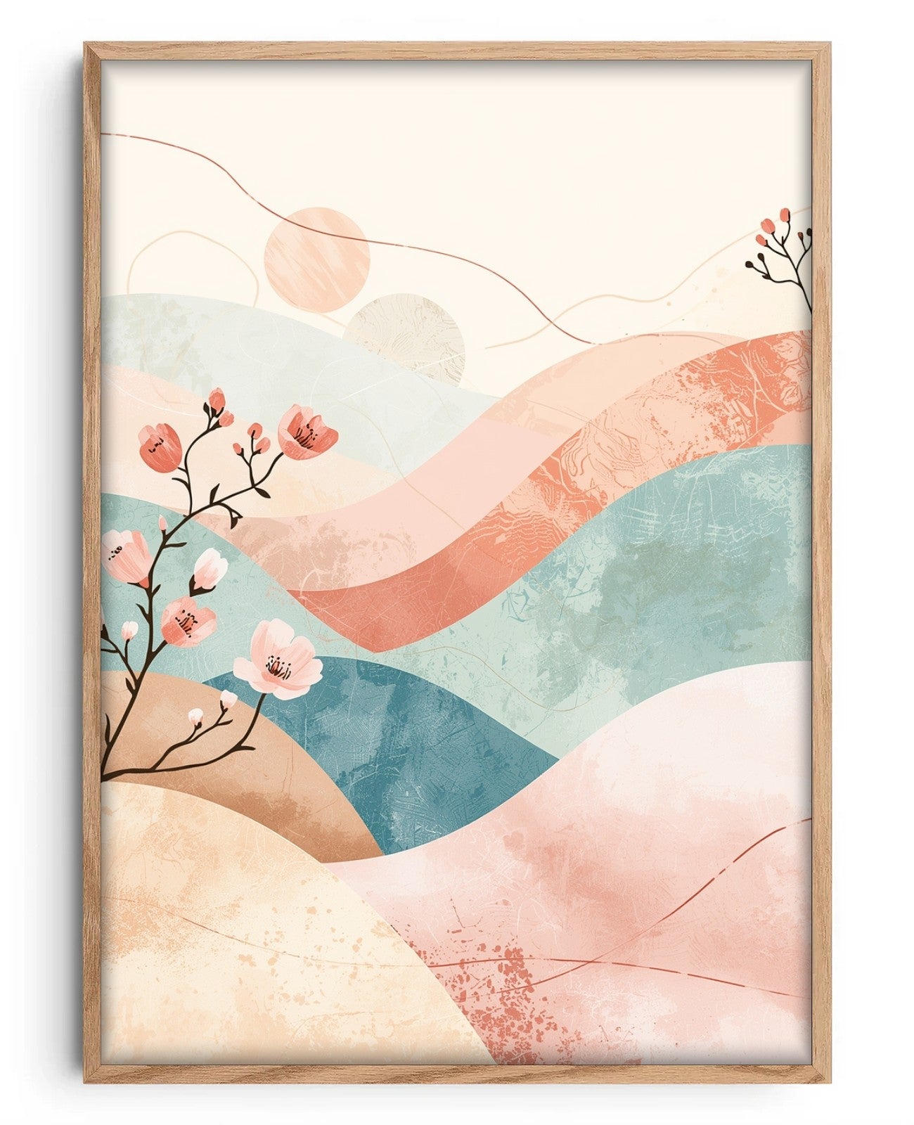 Whispering Verdant Waves - Oak Wood