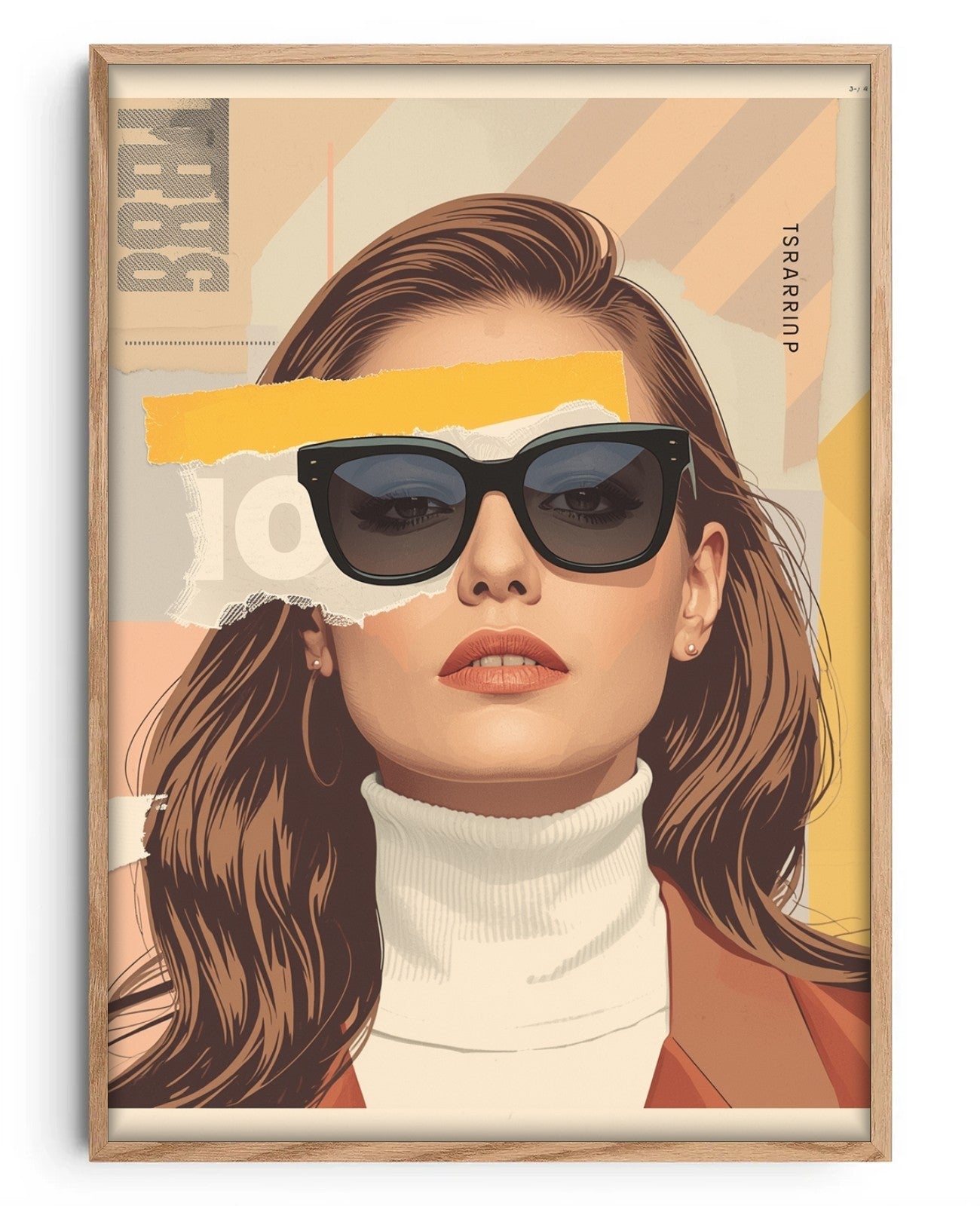 Kaleidoscope Whispers Collage Euphoria - Oak Wood