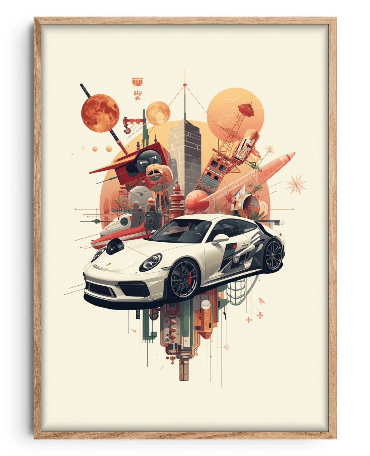 Kinetic Reverie - Oak Wood