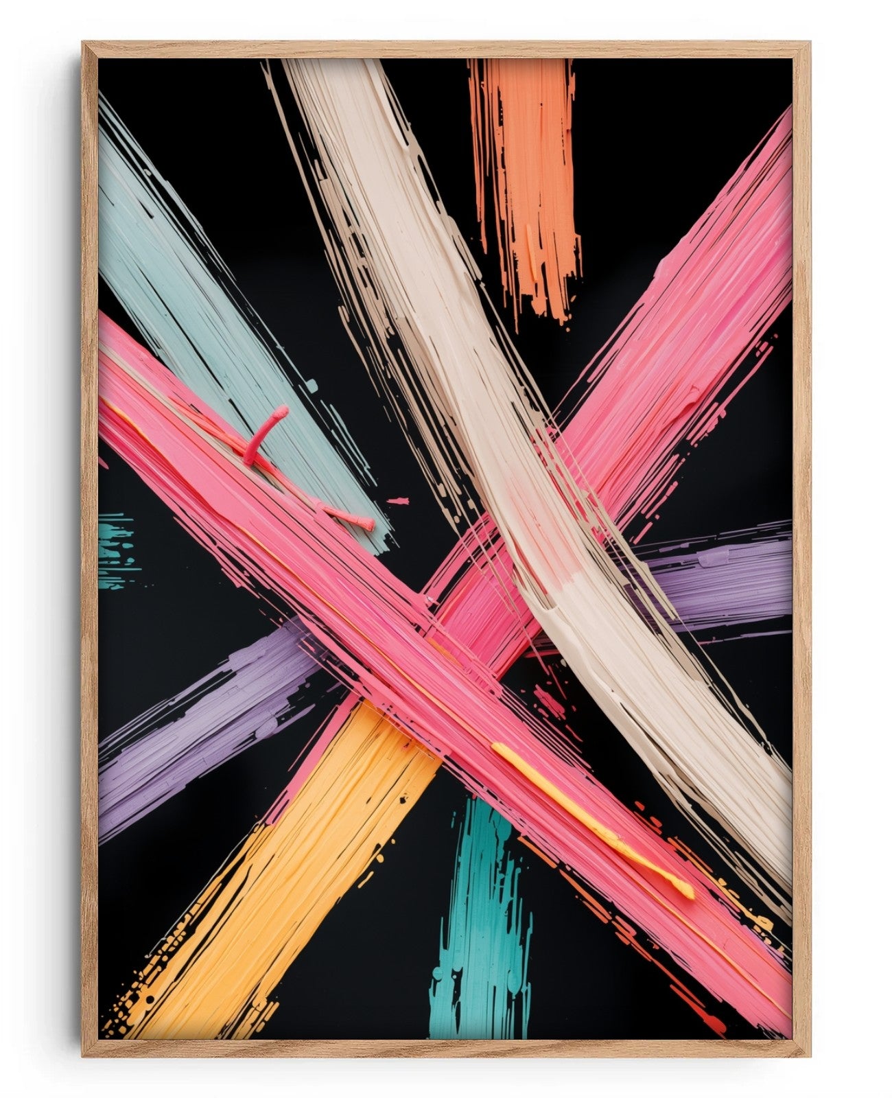 Neon Symphony of Whispers - Oak Wood