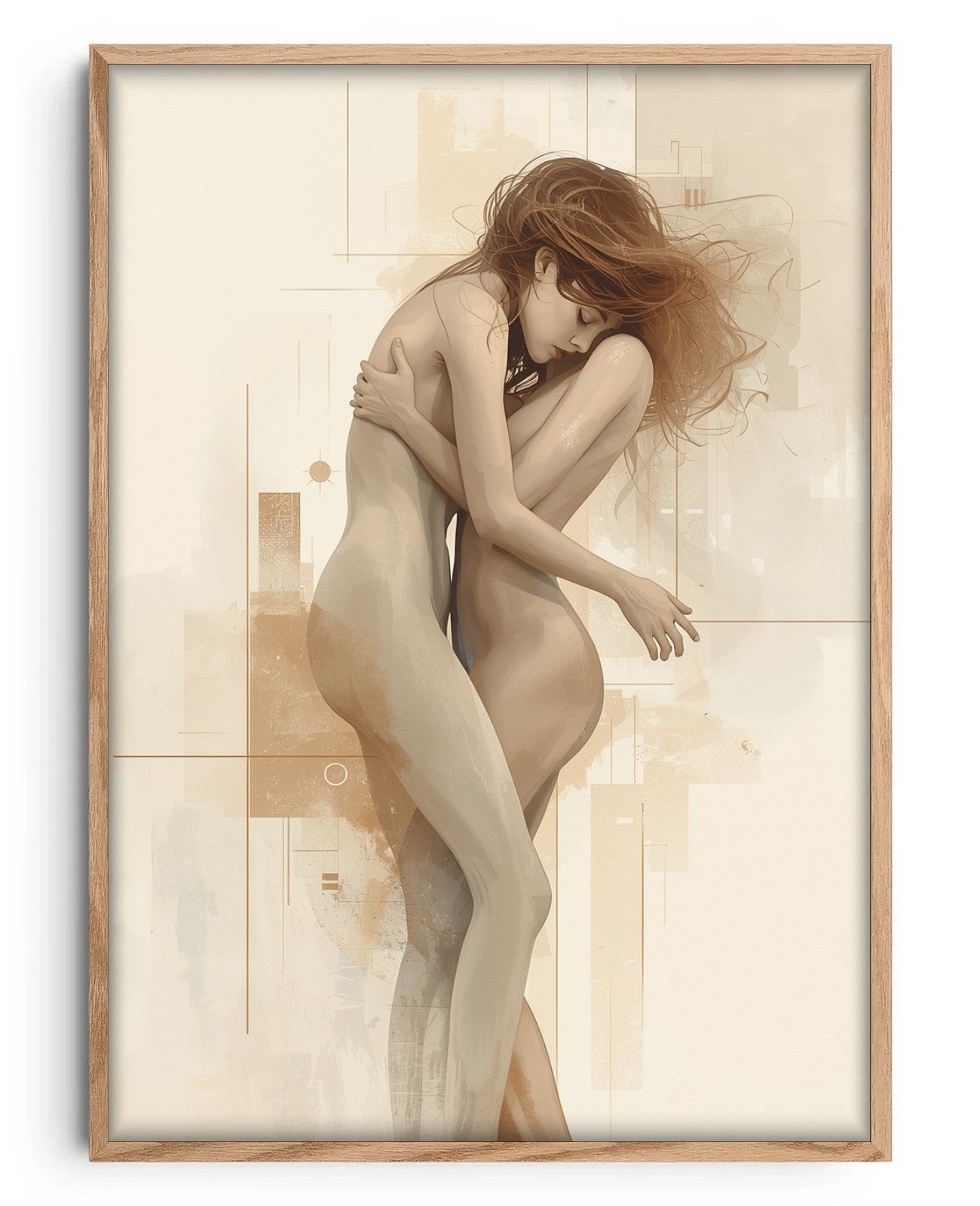 Ethereal Embrace - Oak Wood