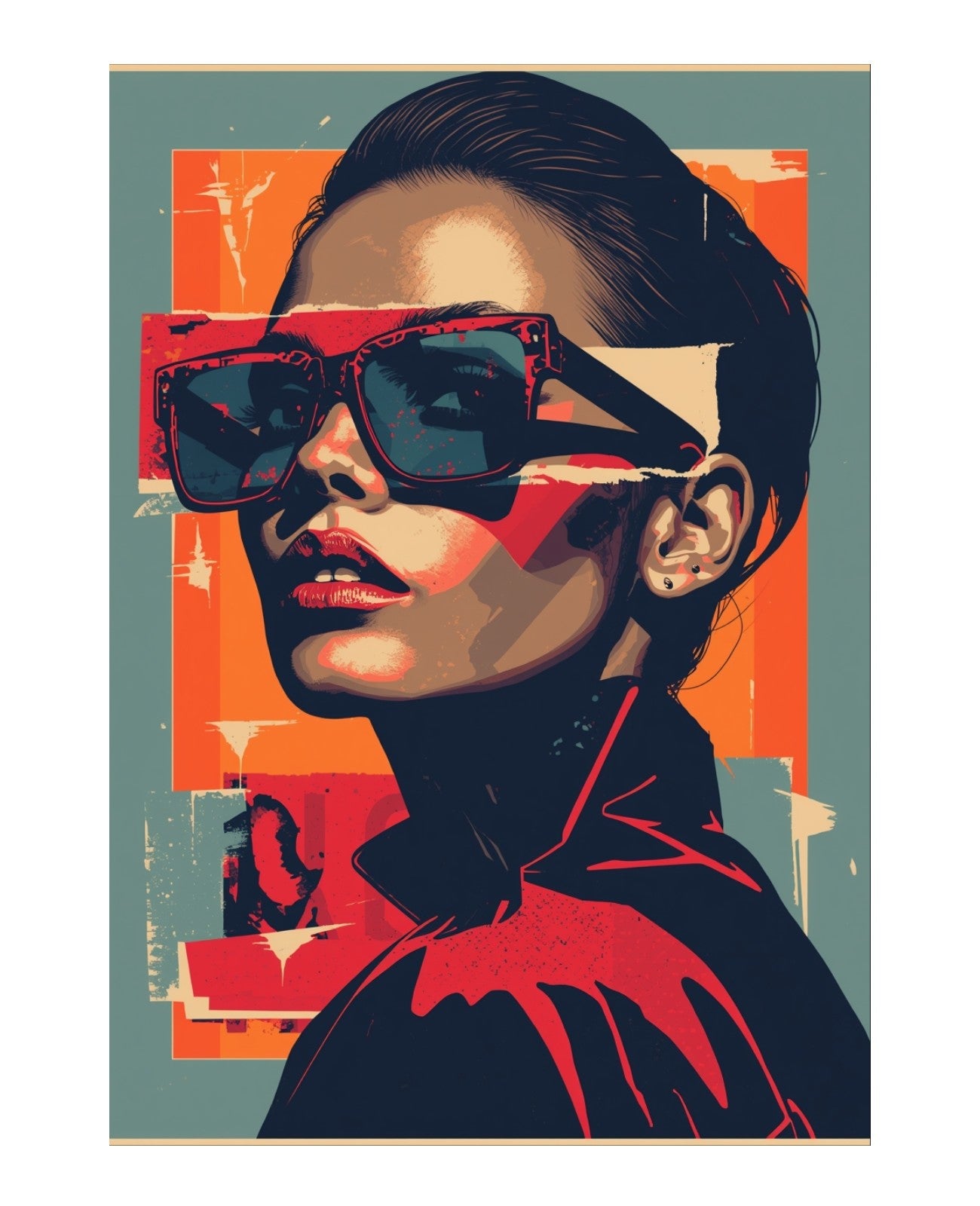 Sunglasses Torn Symphony - Unframed