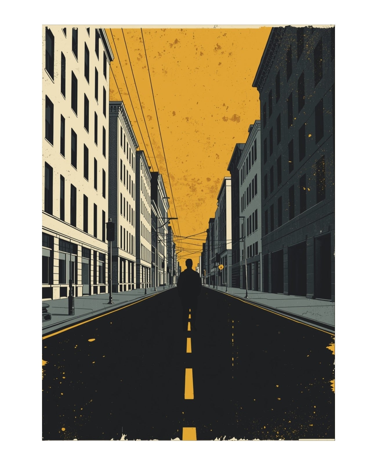 Mustard Drips Urban Symphony - Unframed