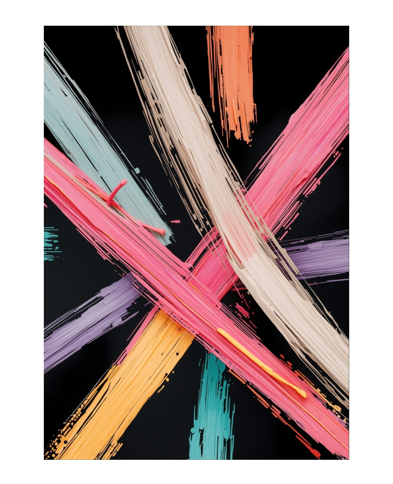 Neon Symphony of Whispers - Unframed