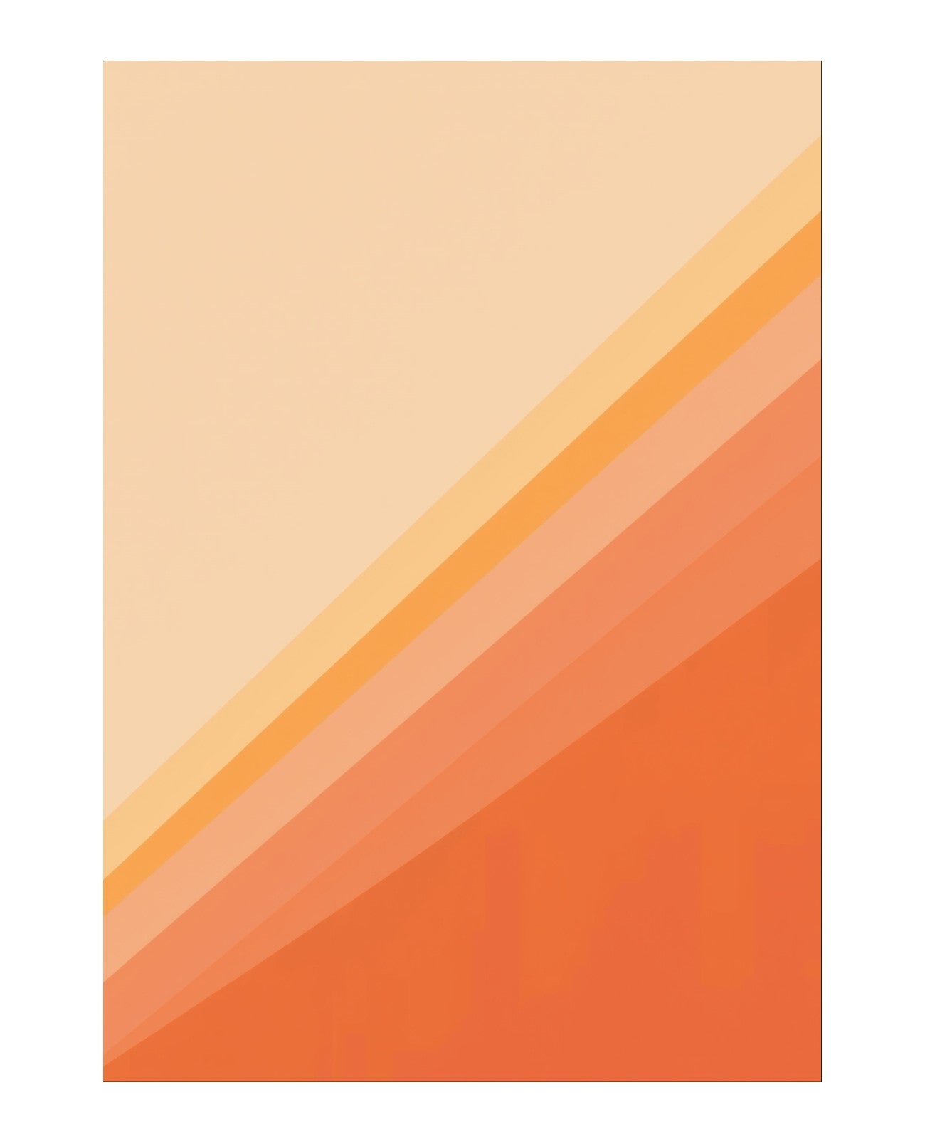 Eclipsed Coral Sunsweep - Unframed