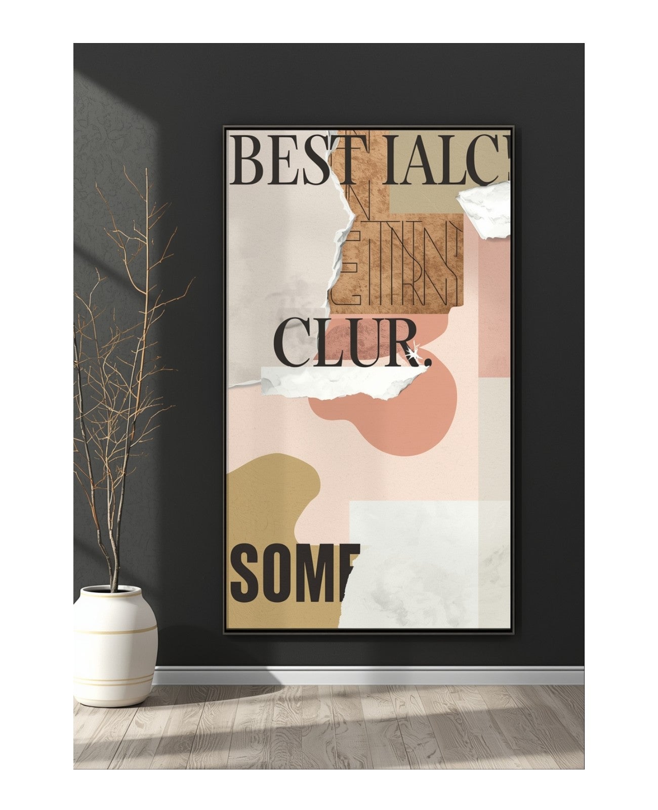 Whispering Tides of Neon - Unframed