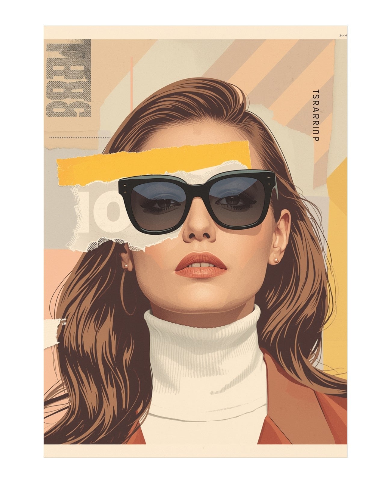 Kaleidoscope Whispers Collage Euphoria - Unframed