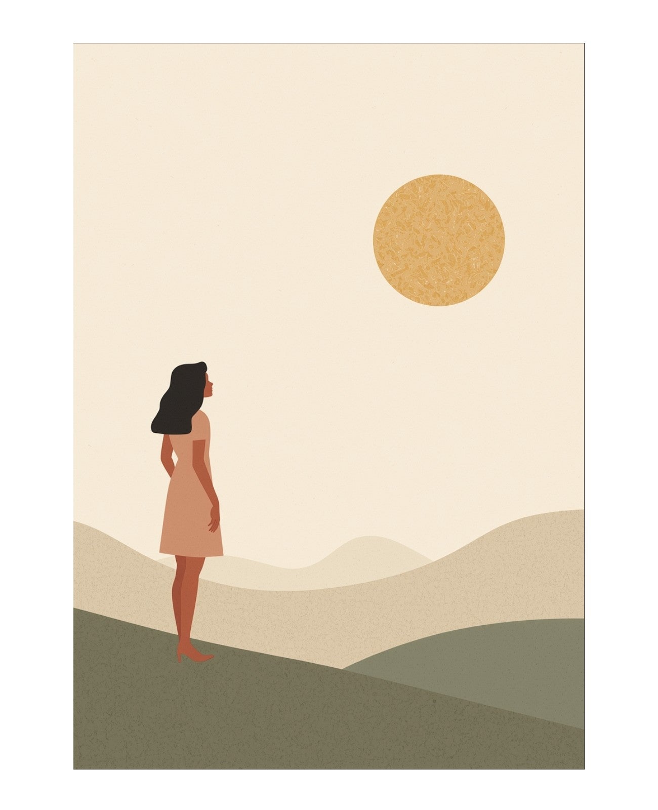 Silhouette Whispers Earthward - Unframed