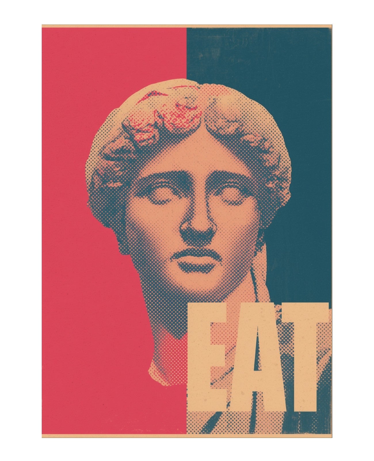 Pink Symphony Marble Whisper - Unframed