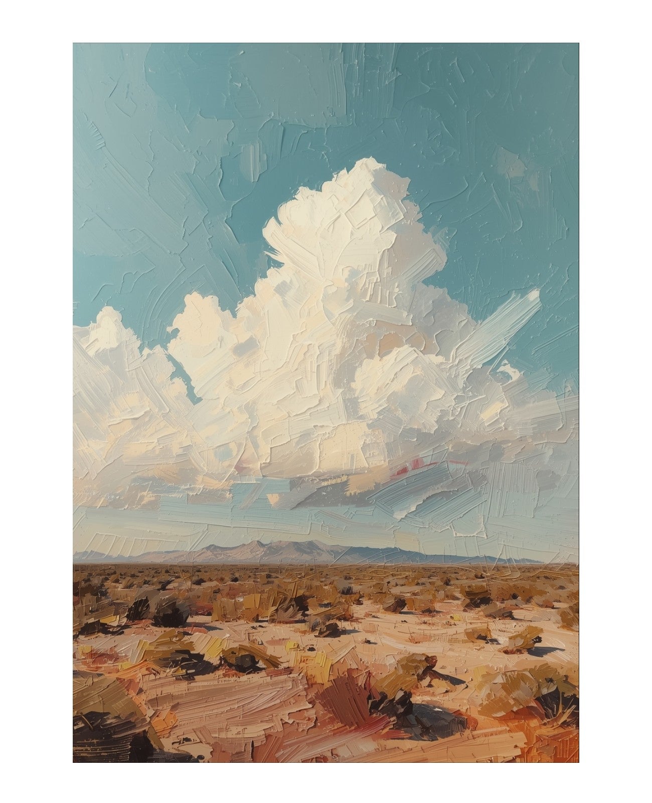 Crimson Whispers Skyward - Unframed