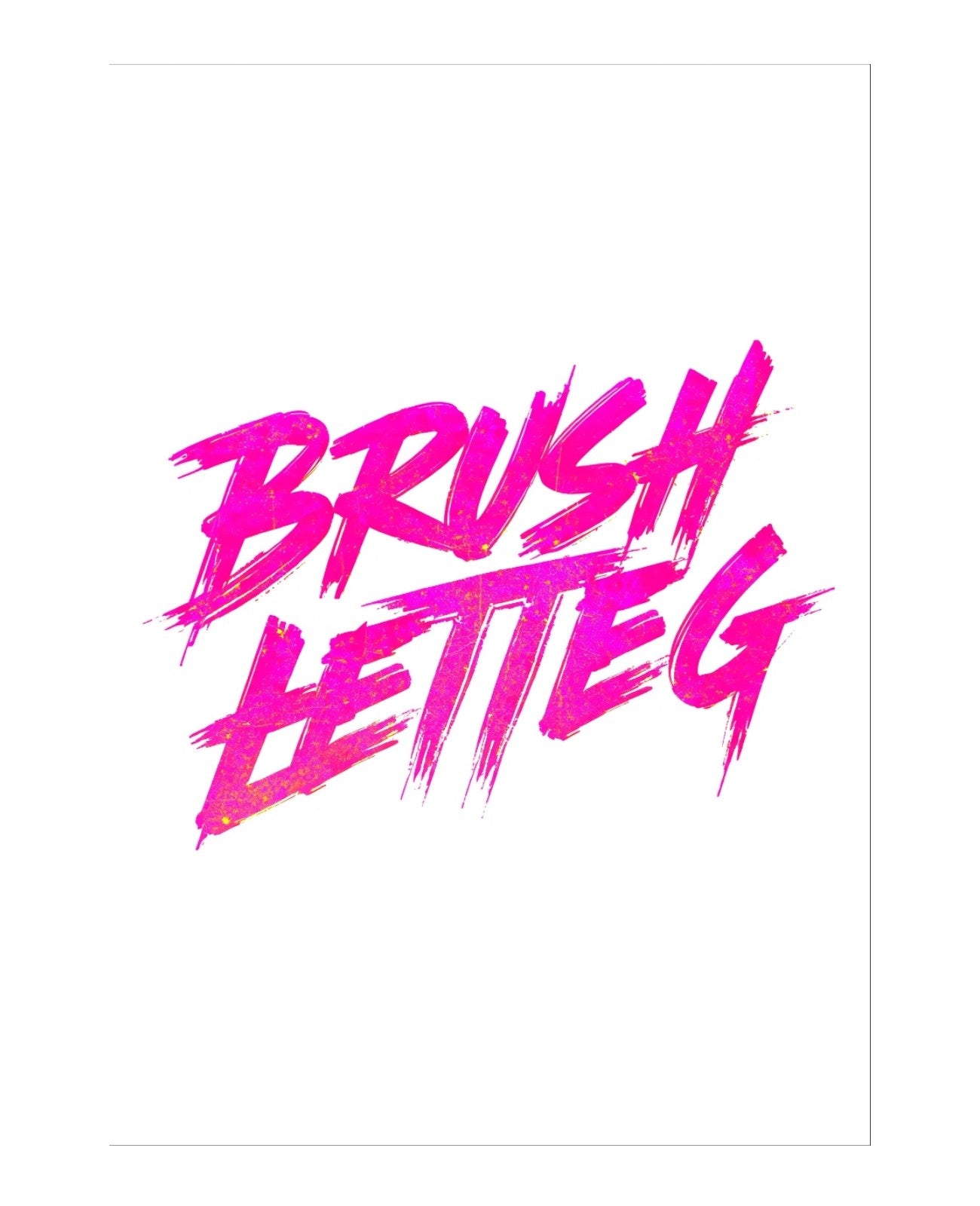 Neon Whispers Dance Boldly - Unframed