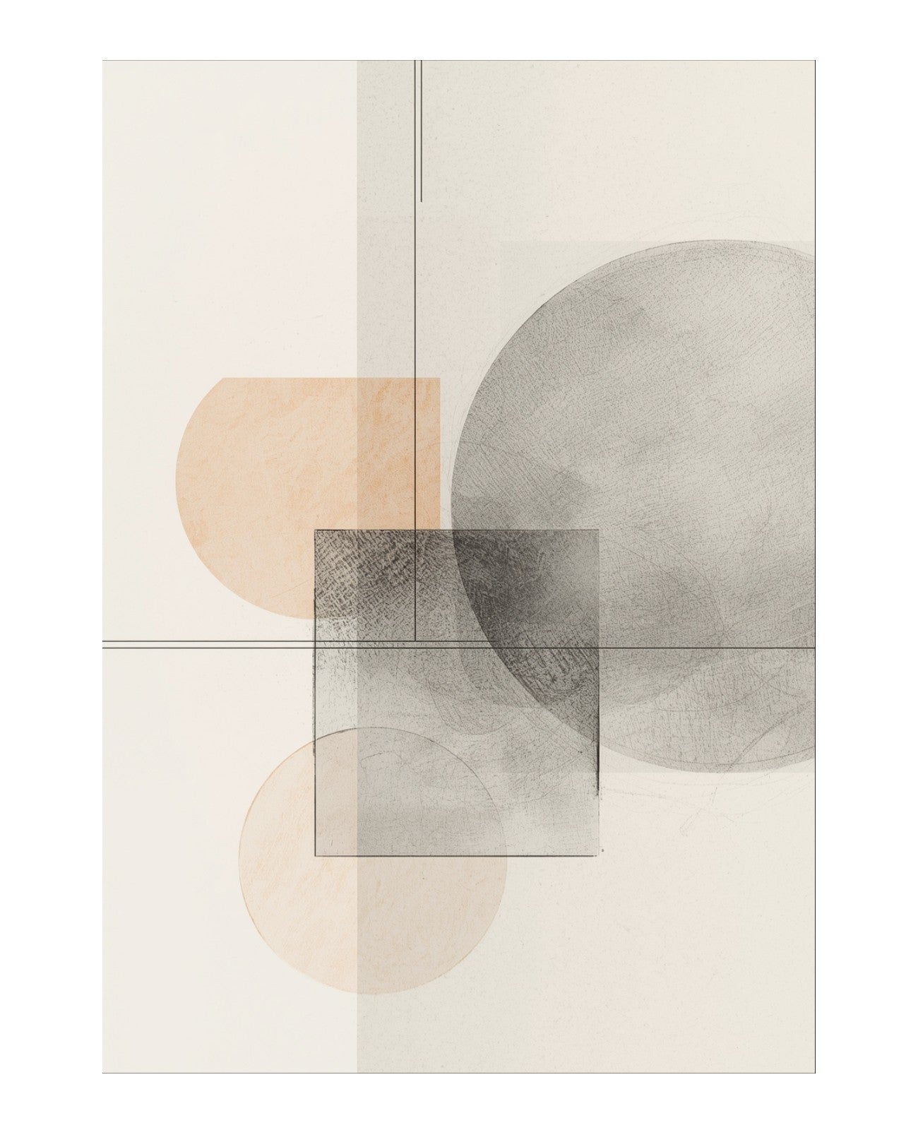 Ethereal Geometry Whispers - Unframed