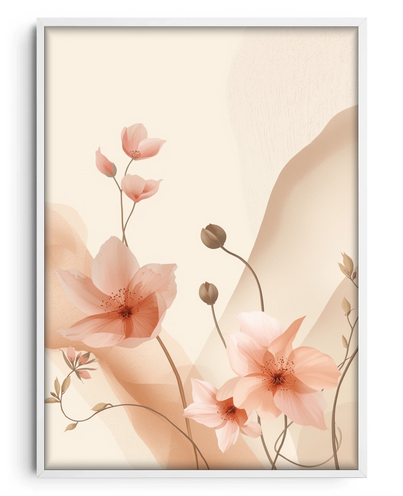 Petal Reverie - White Wood