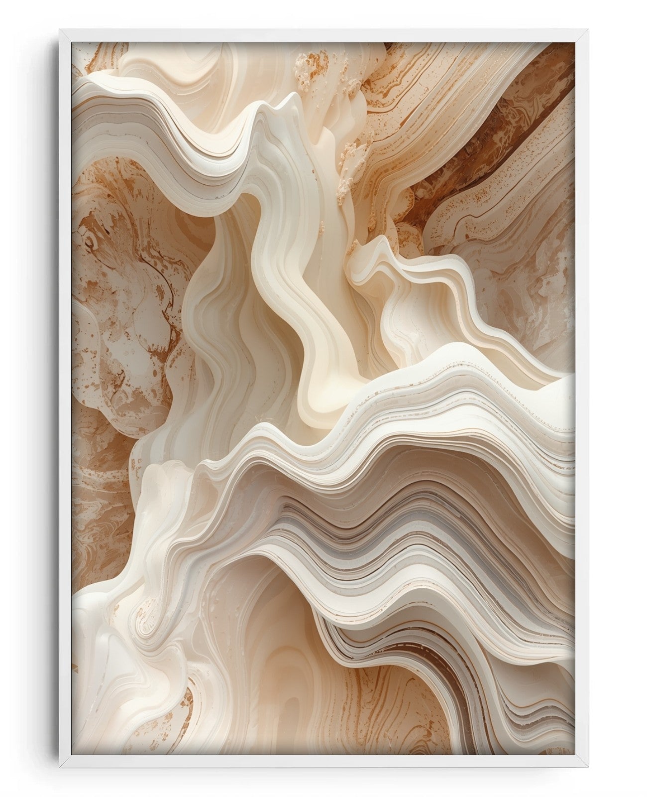 Serene Vortex - White Wood