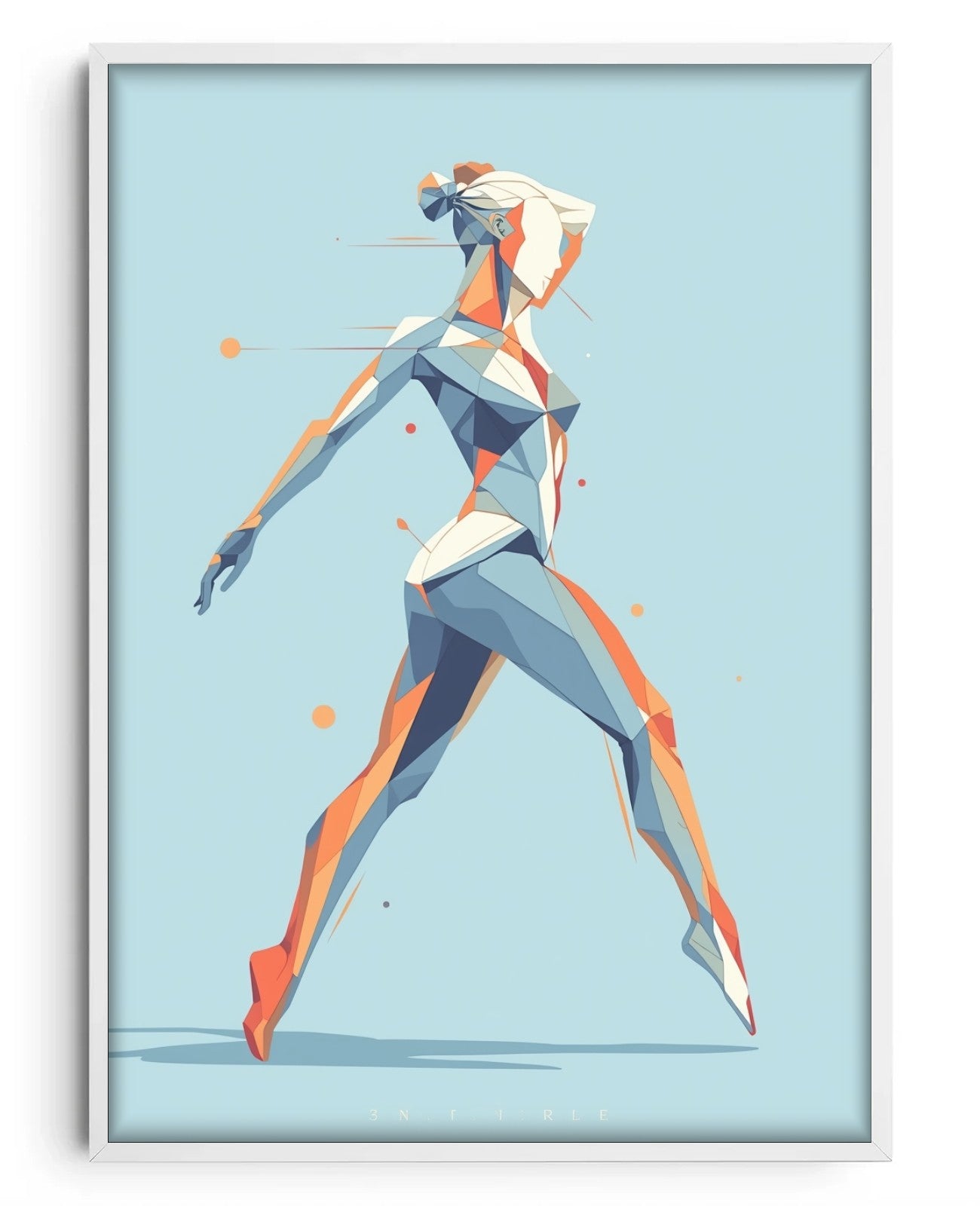 Kinetic Elegance - White Wood