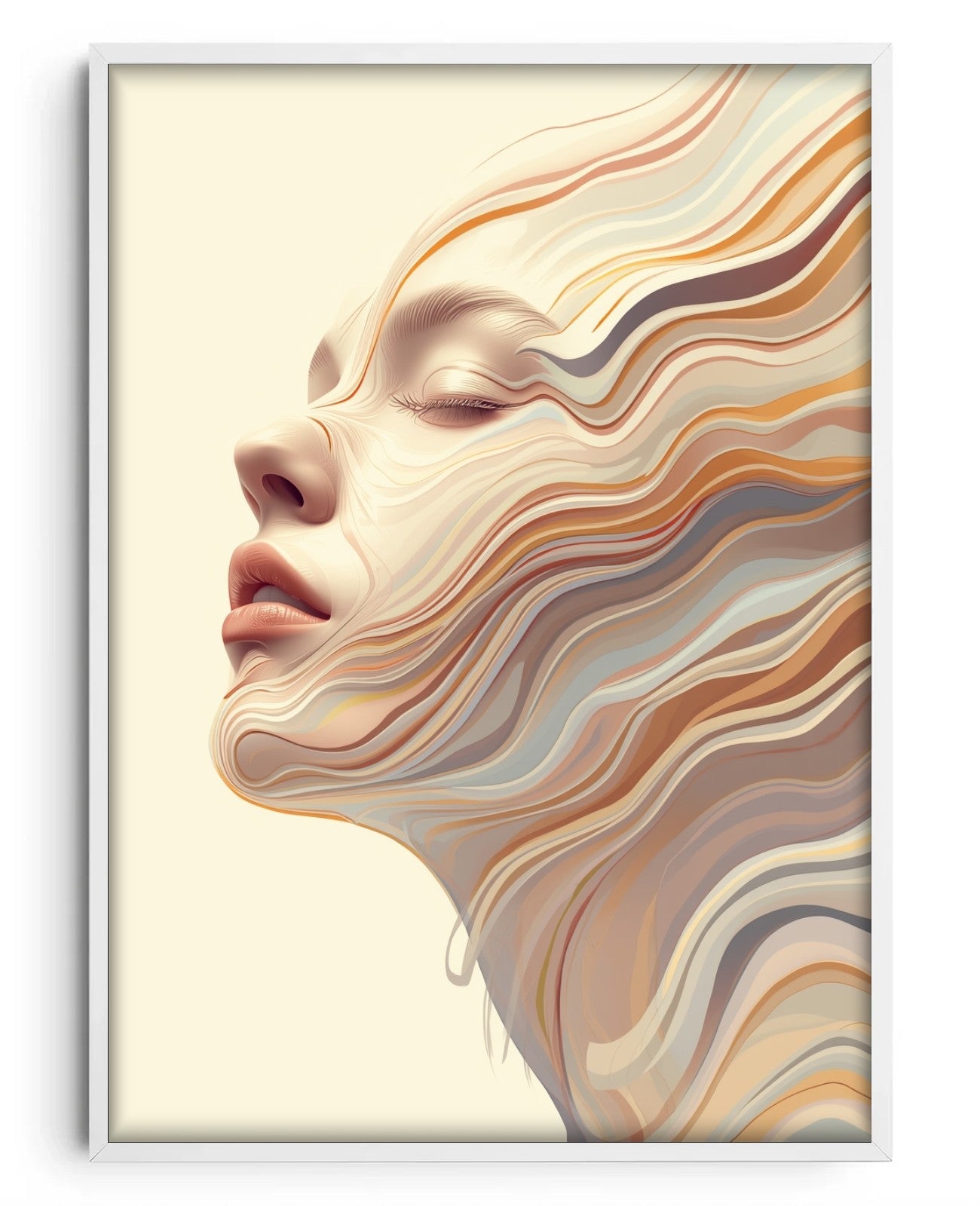 Ethereal Gaze - White Wood