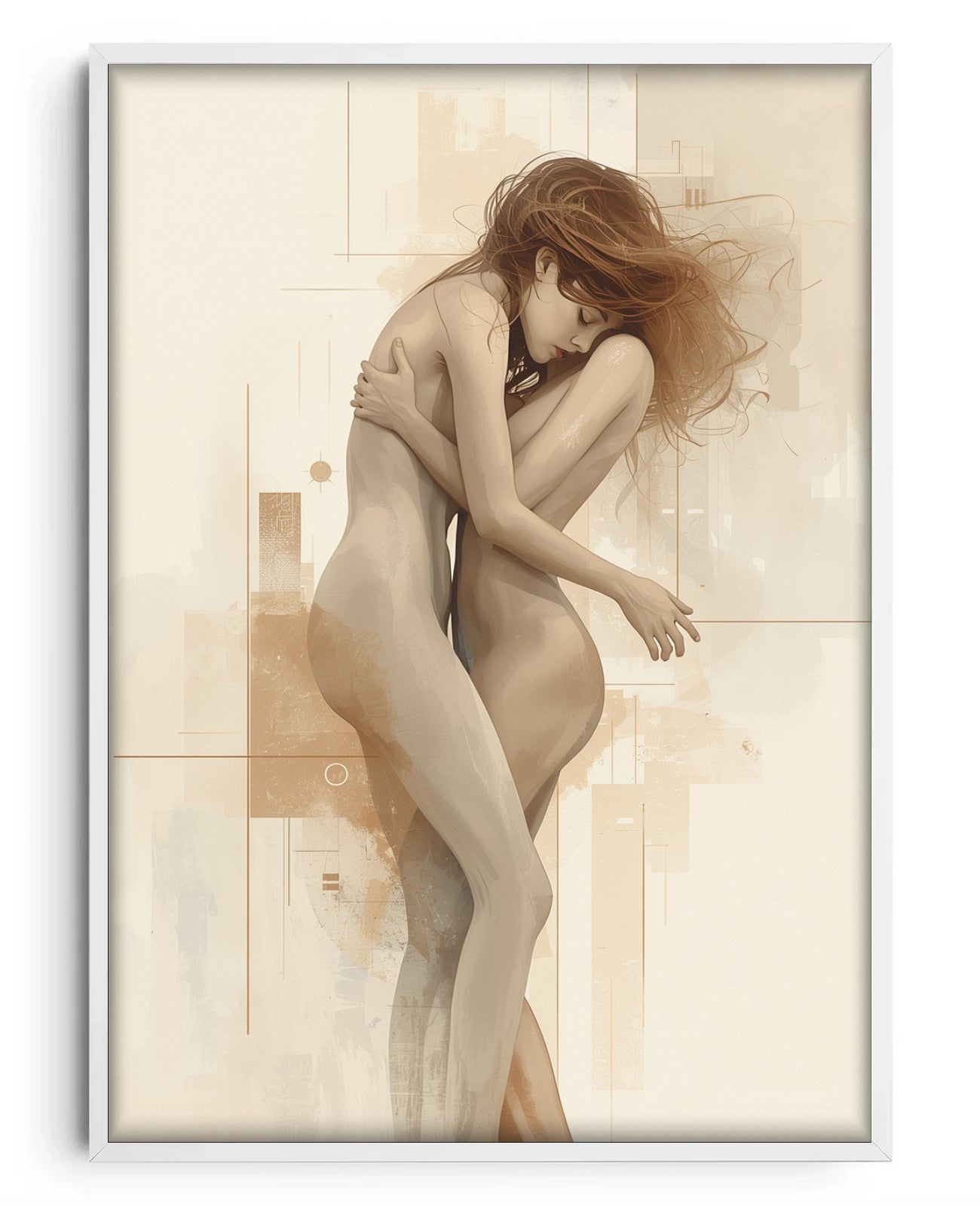 Ethereal Embrace - White Wood