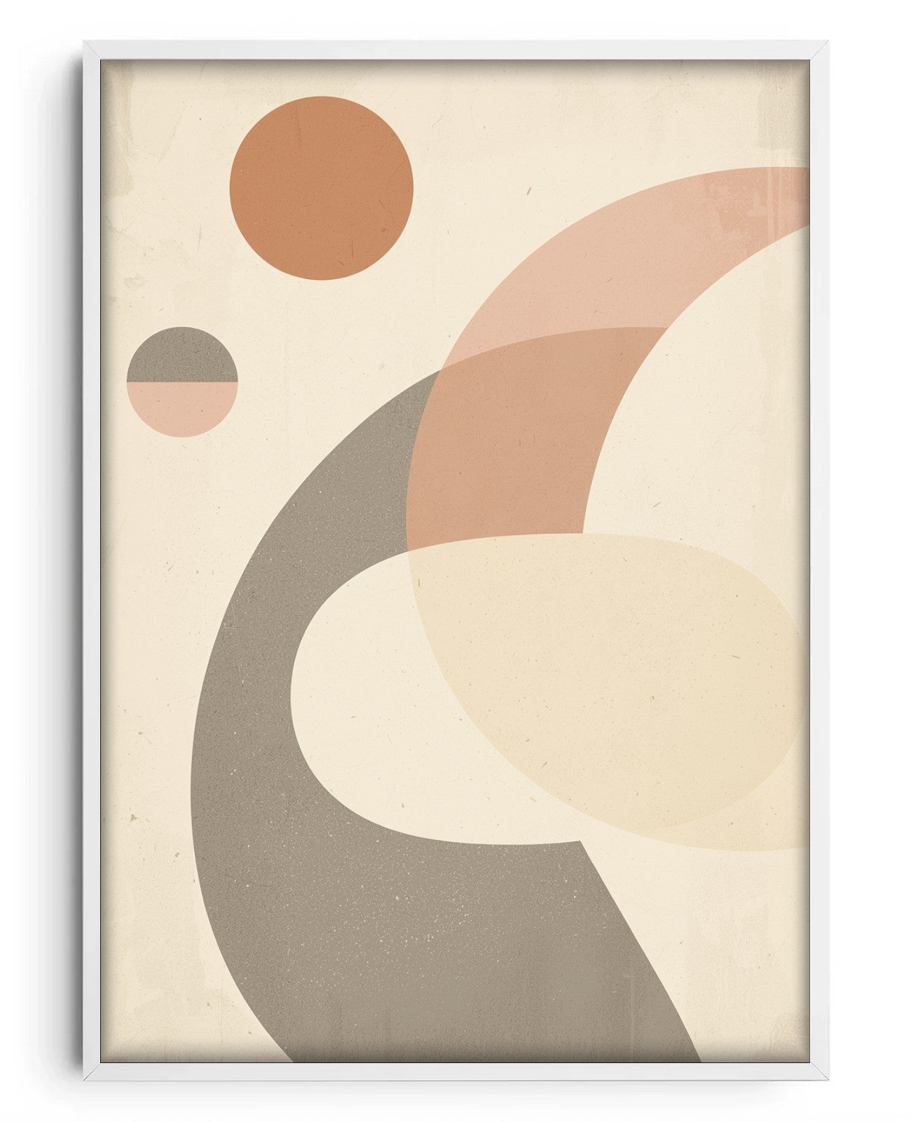 Pebbled Suns Softly Whisper - White Wood