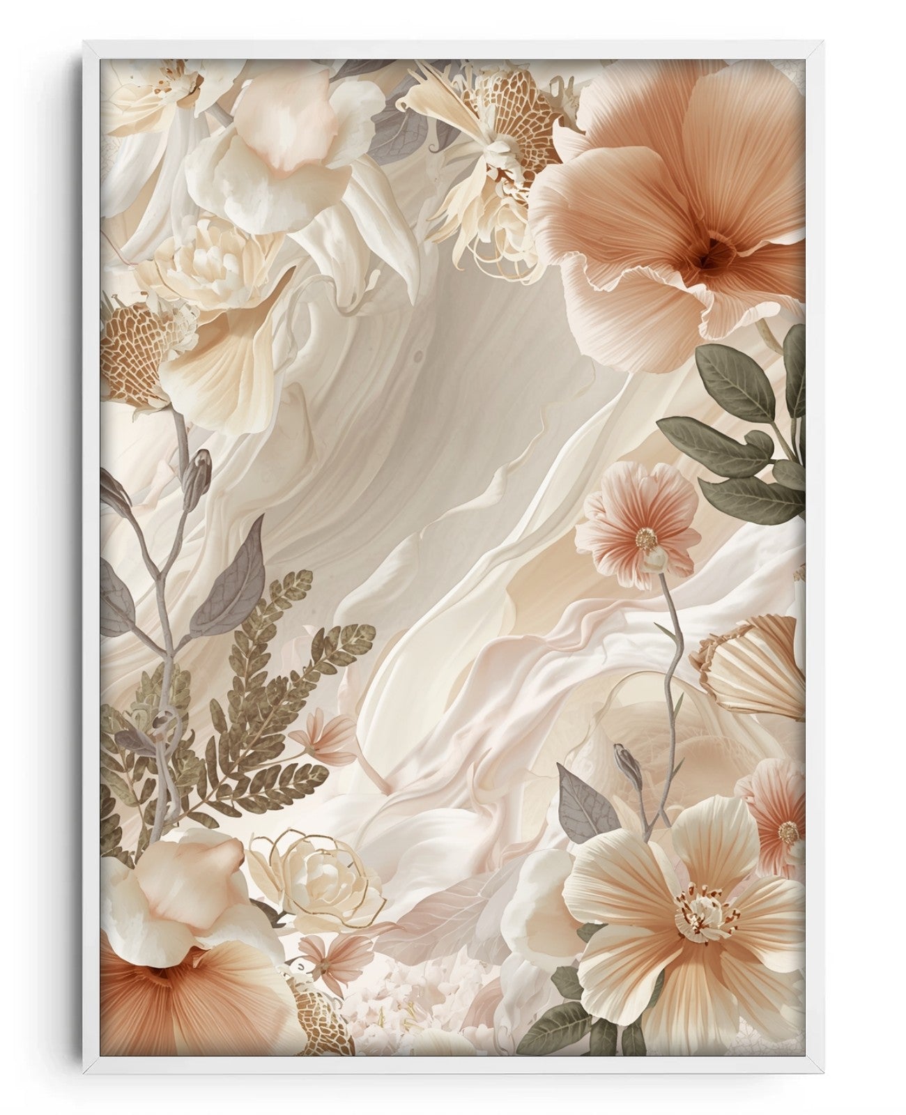 Petal Reverie - White Wood