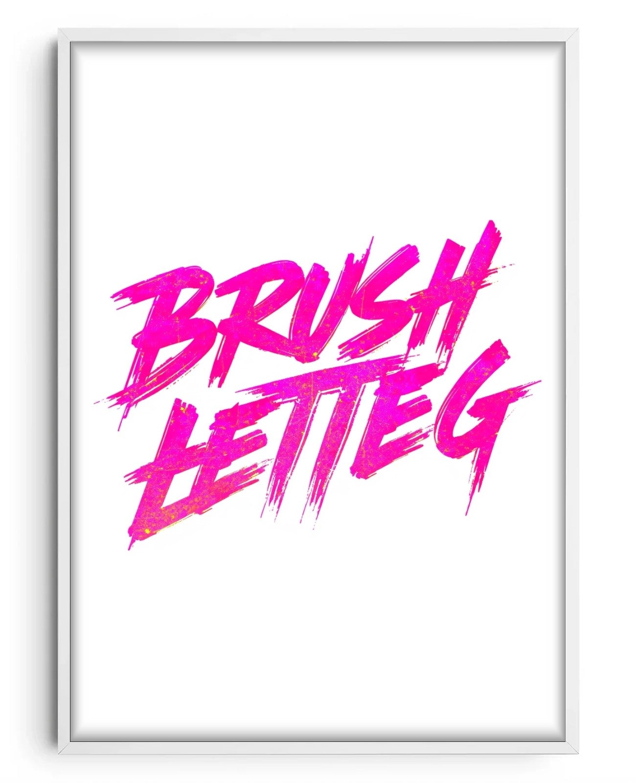 Neon Whispers Dance Boldly - White Wood