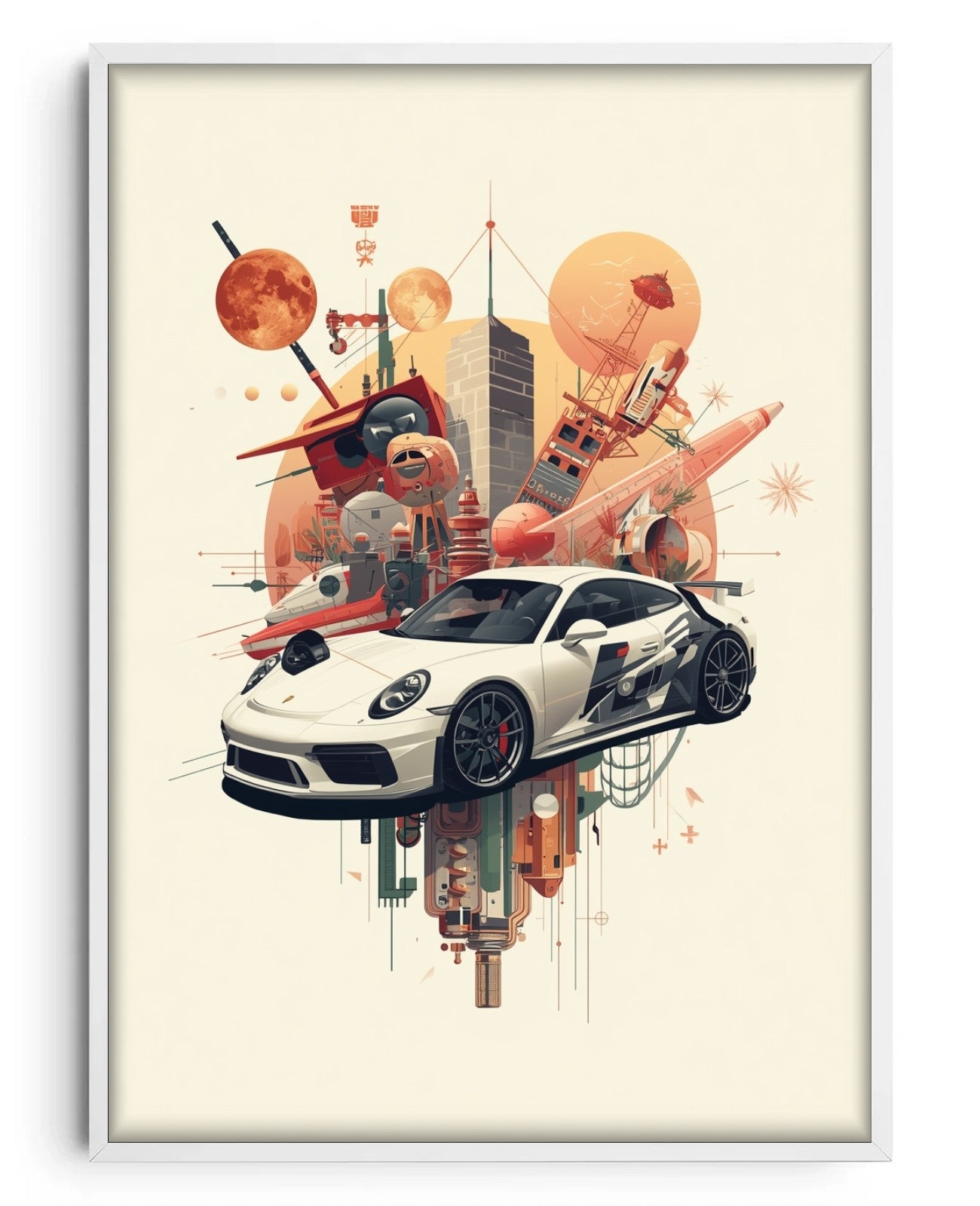 Kinetic Reverie - White Wood