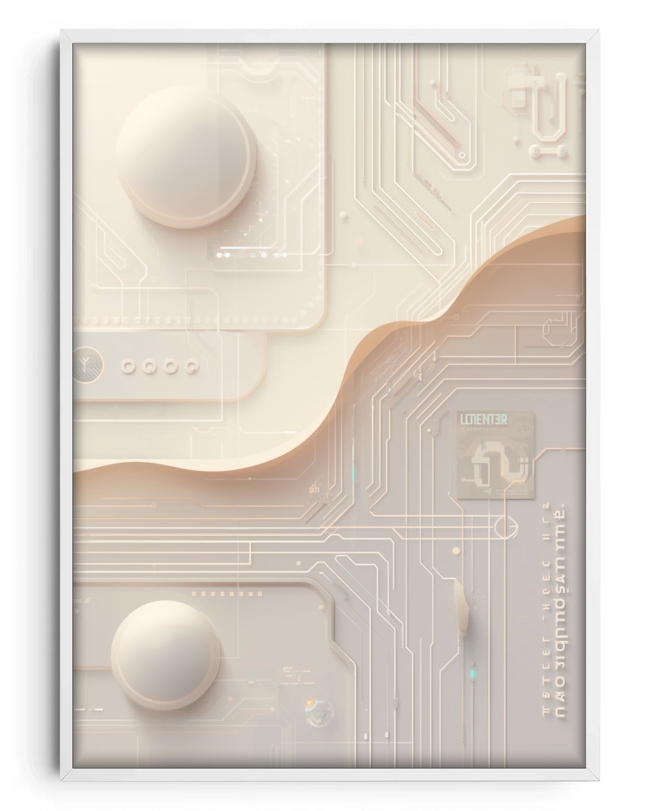 Cyber Tranquility - White Wood