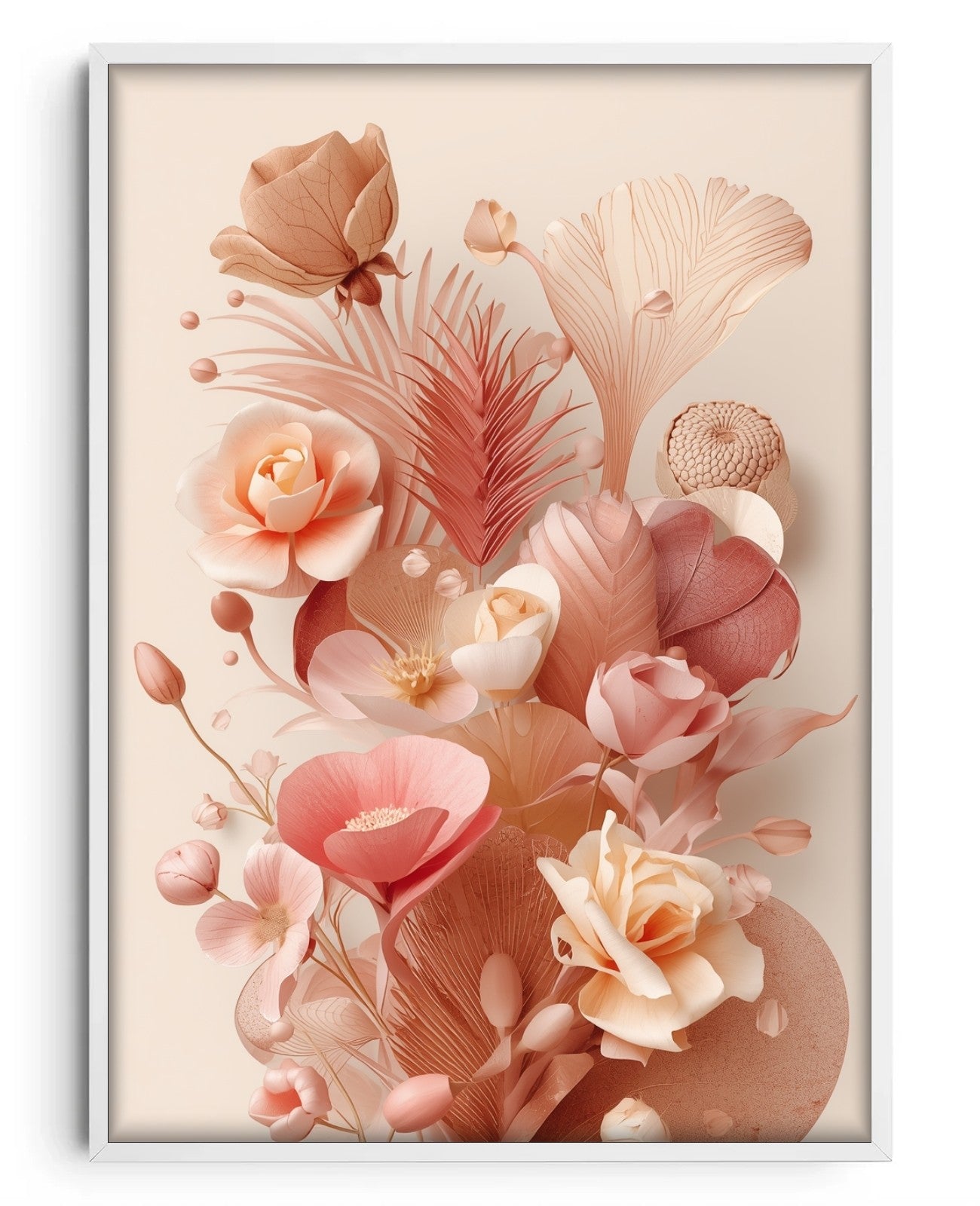 Petal Reverie - White Wood